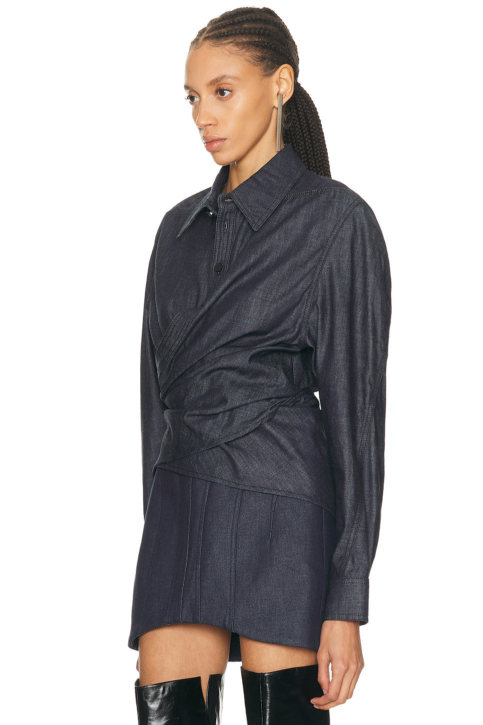 Long Sleeve Top in Undone Blue