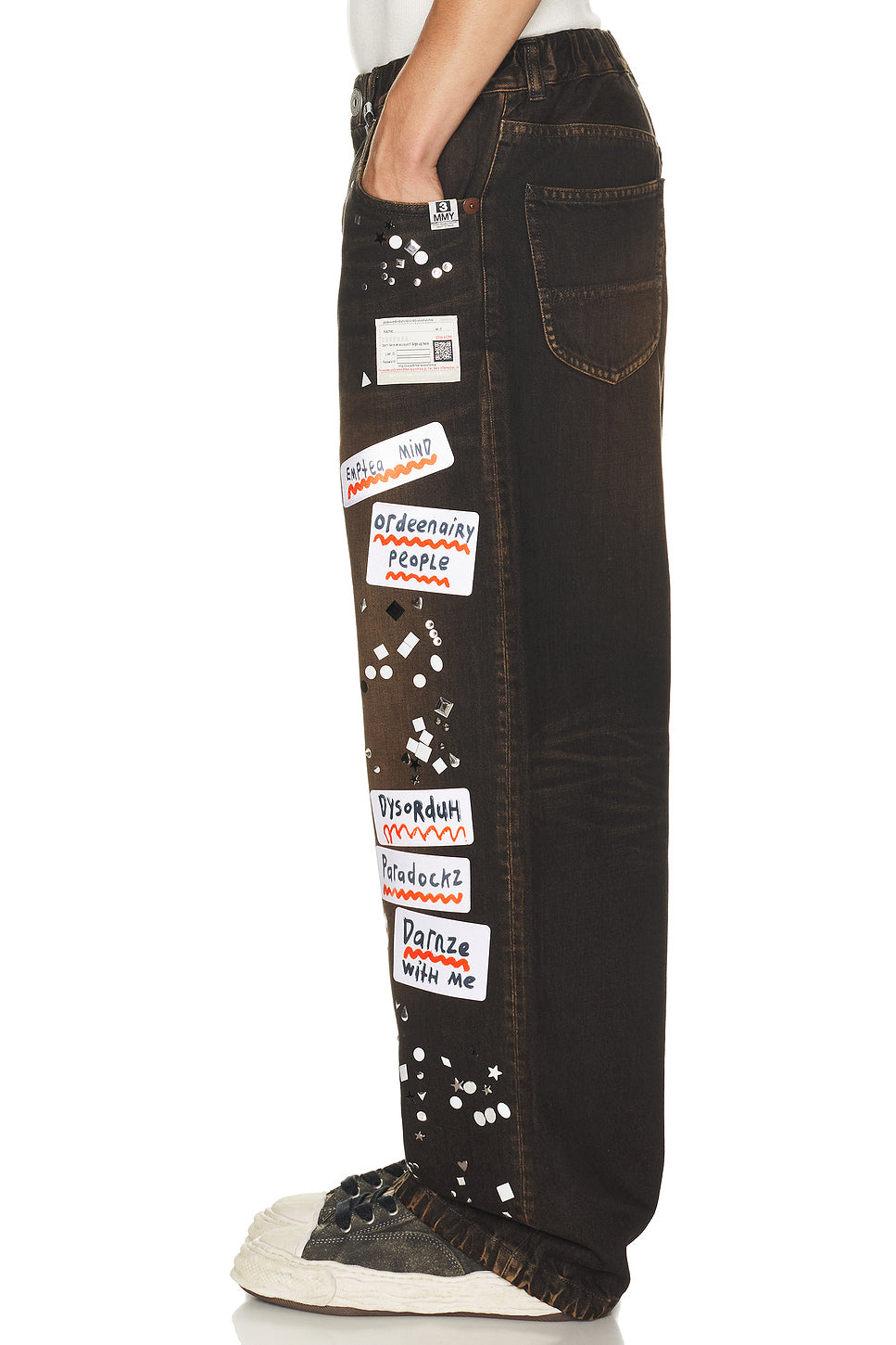 Denim Jeans With Sticker