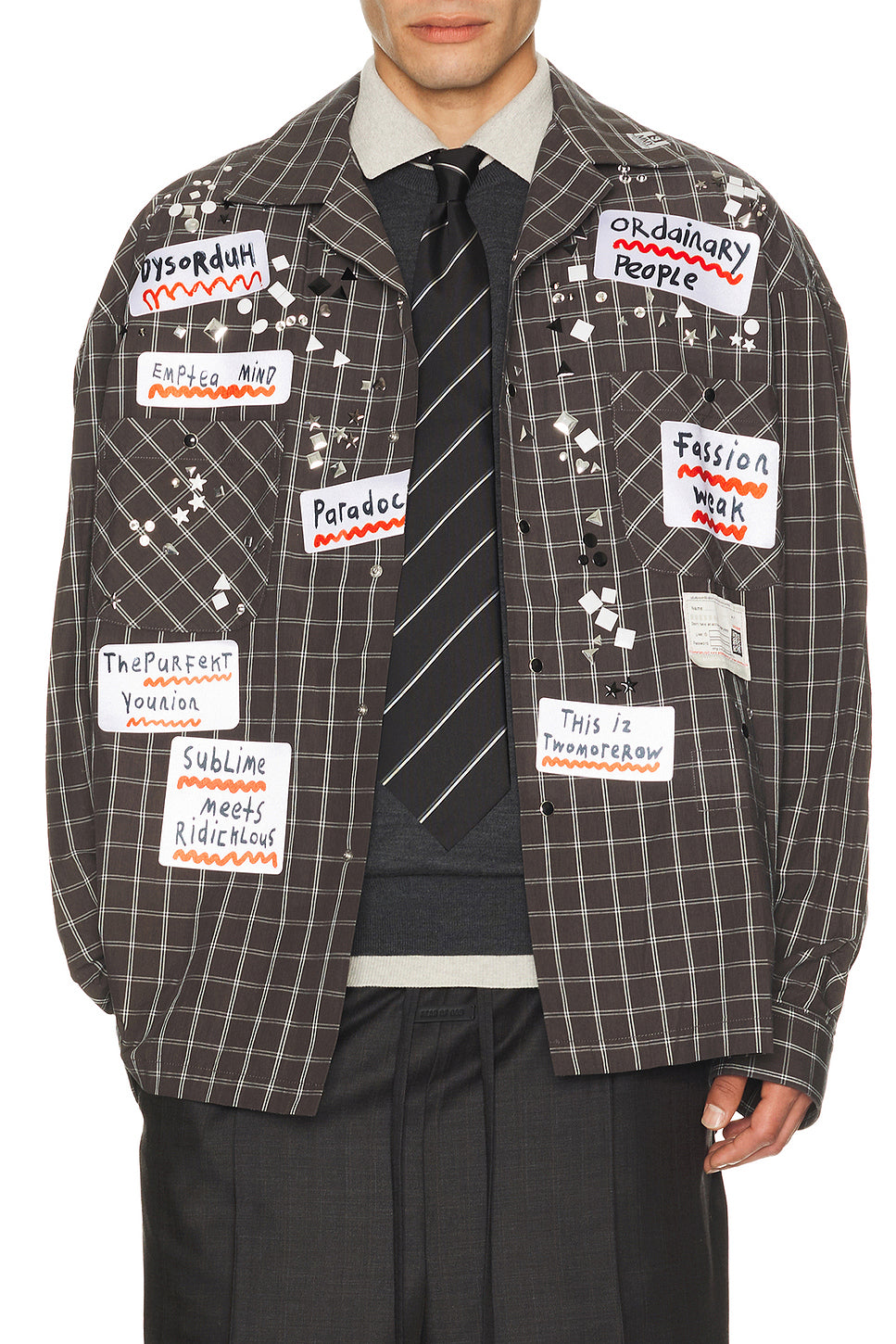Longsleeve Check Shirt With Sticker
