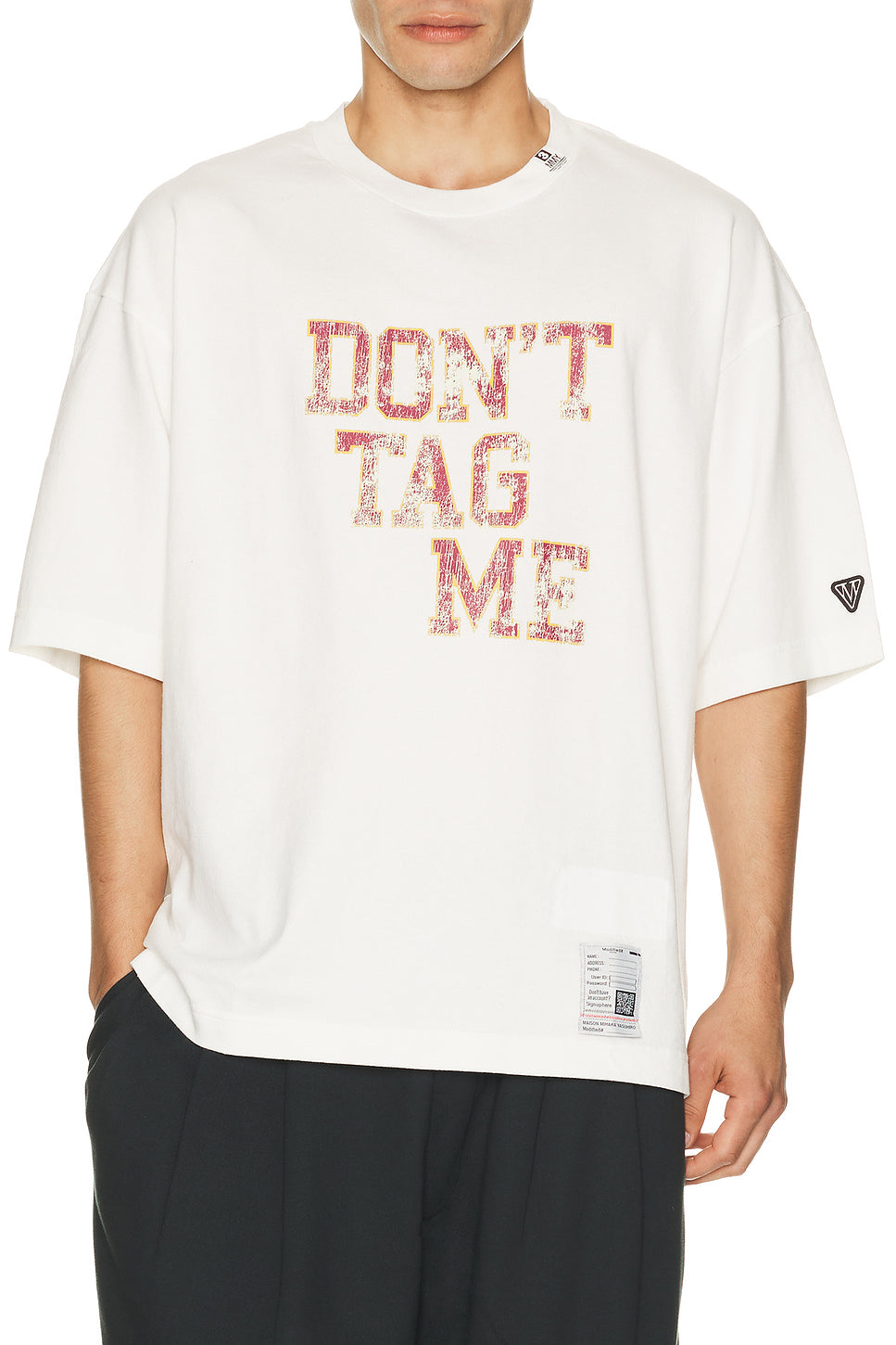 Don'T Tag Me Printed Tee