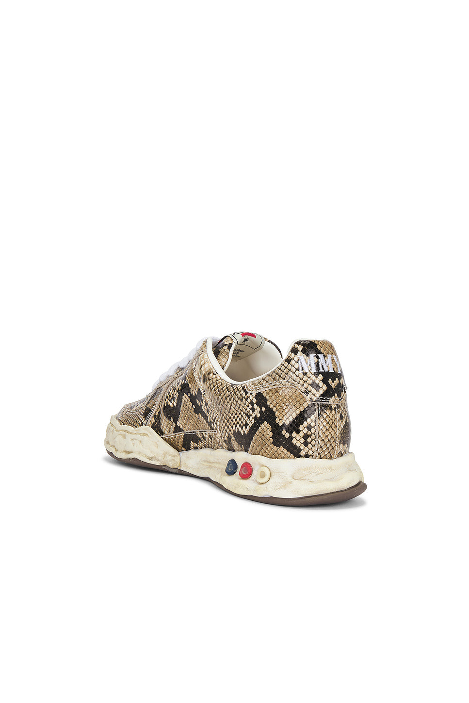 Herbie Original Sole Printed Python Leather Low-Top Sneaker