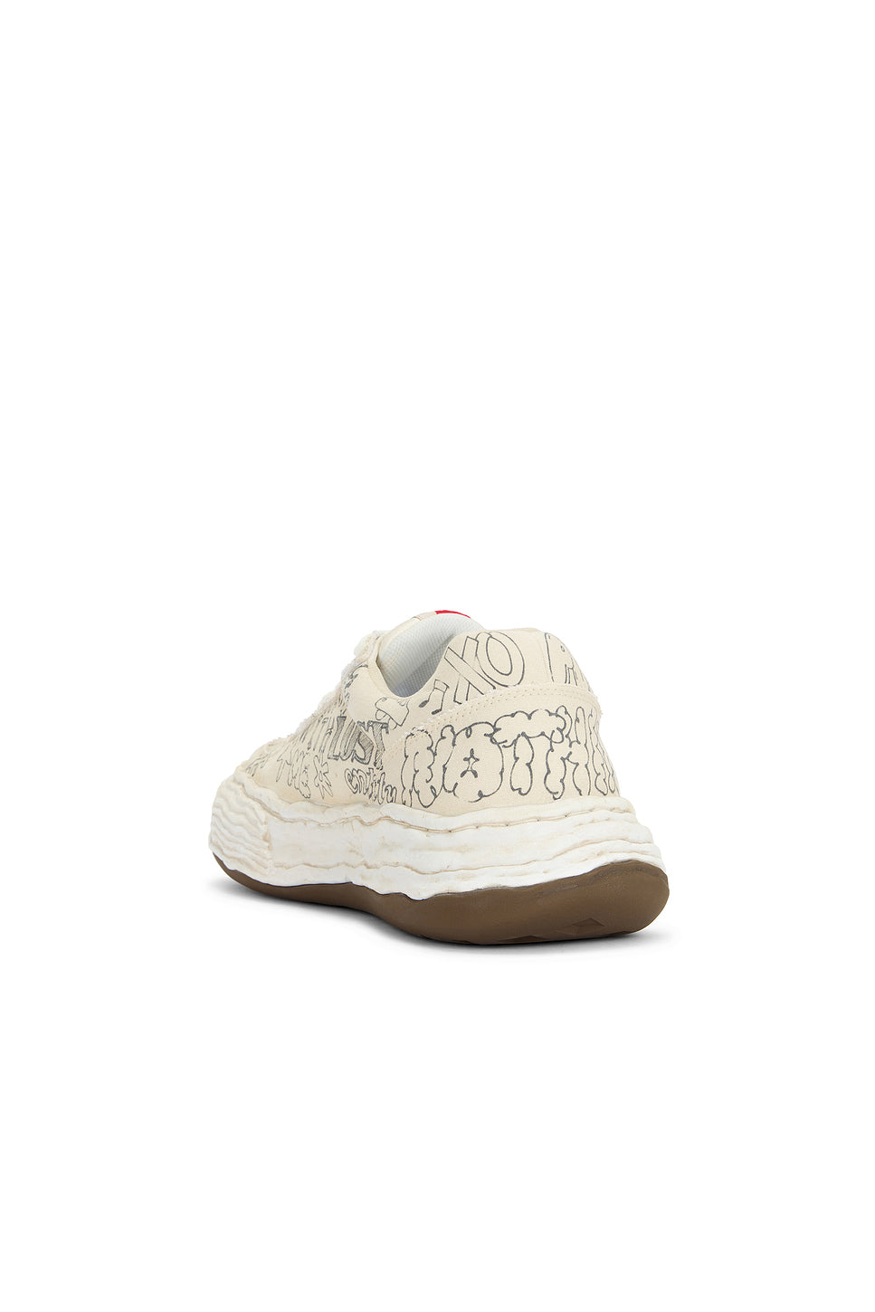 Oliver Original Sole Graffiti Printed Canvas Low-Top Sneaker