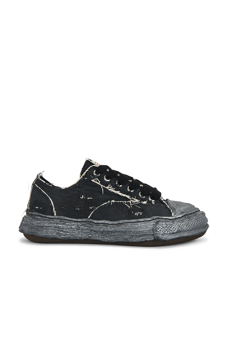 Peterson23 Original Sole Ripping And Over Dyeing Canvas Low -Top Sneaker