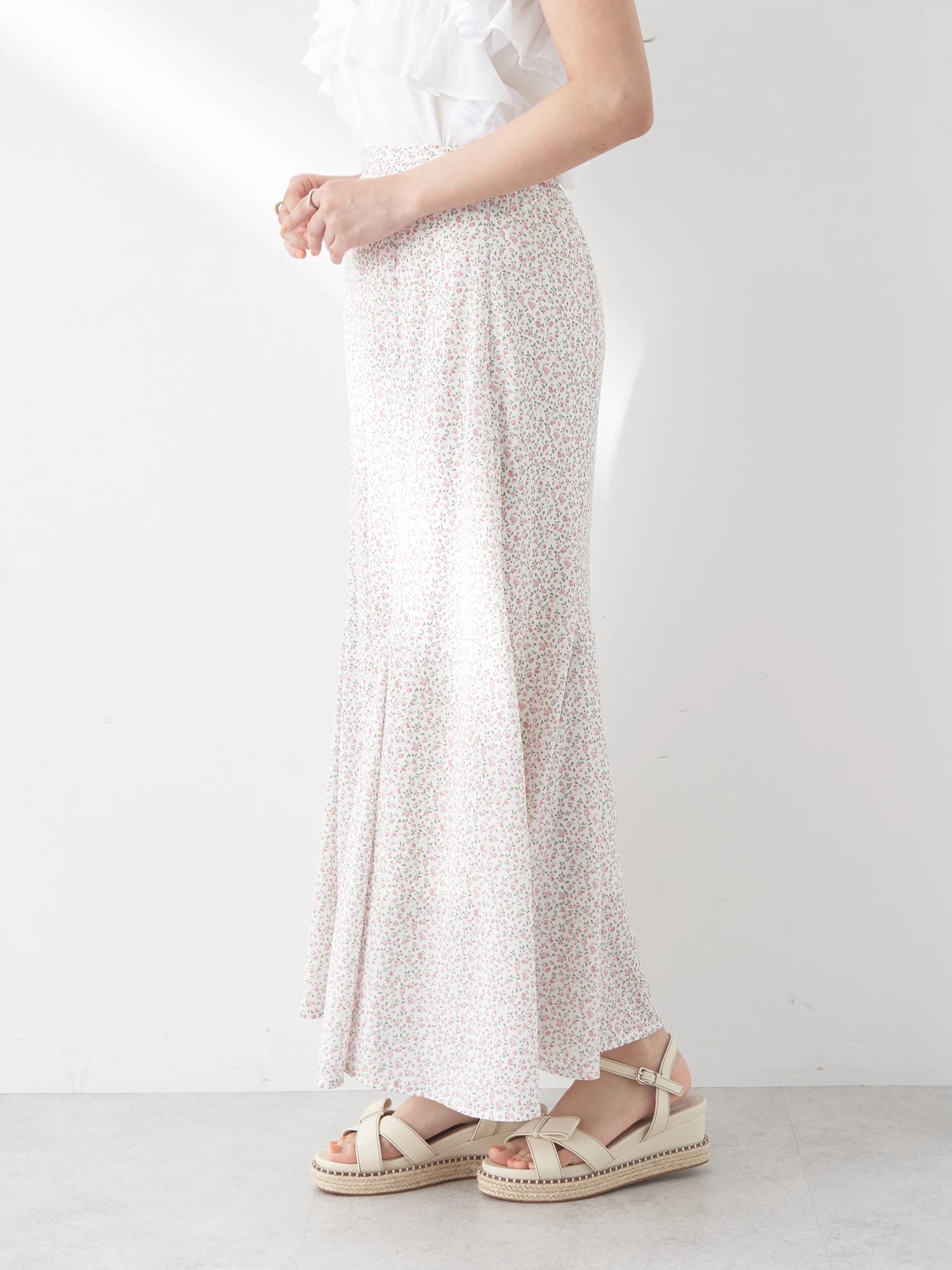 Makoto Pattern Flared Skirt