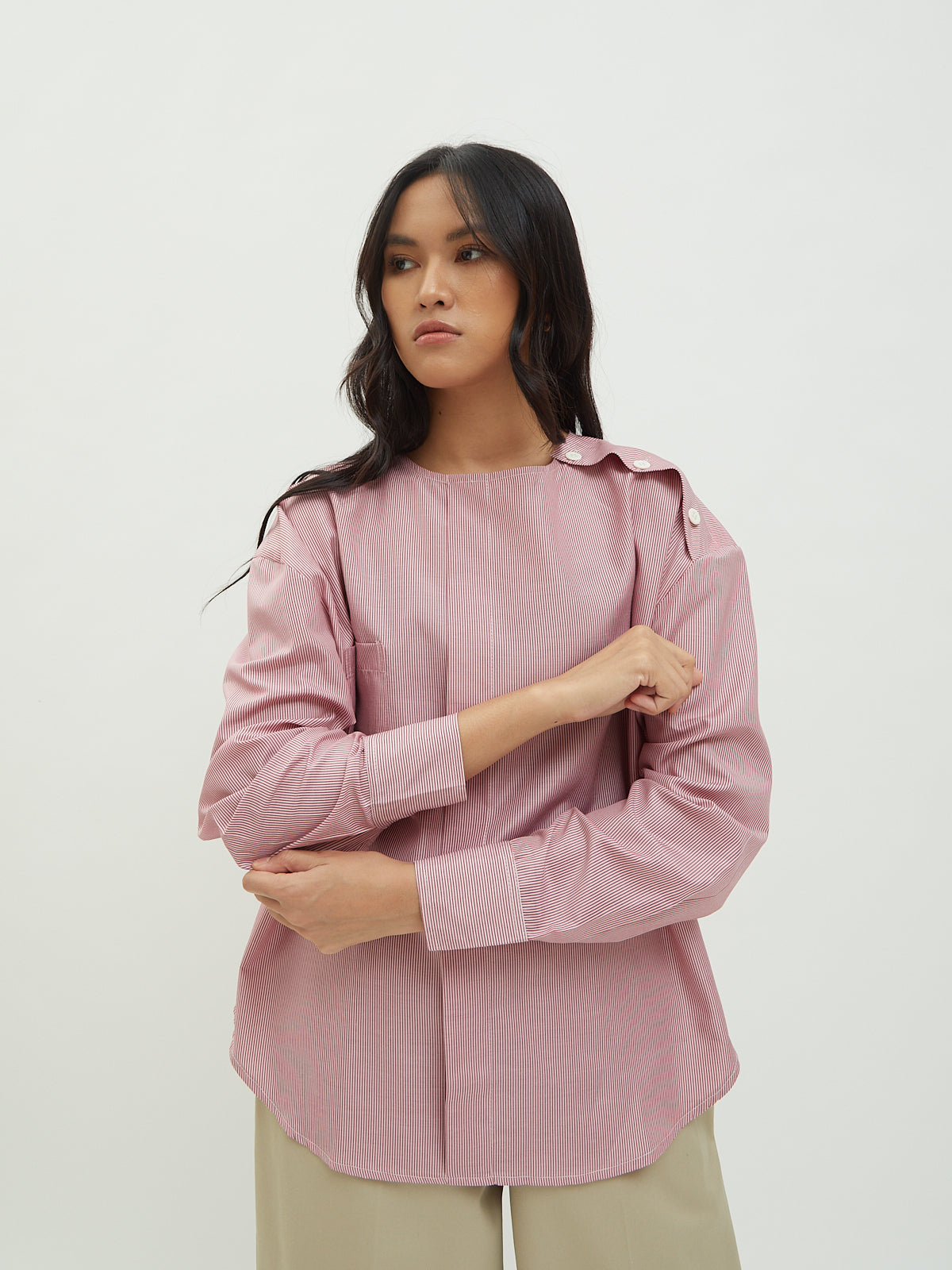 Marianne Side Button Blouse