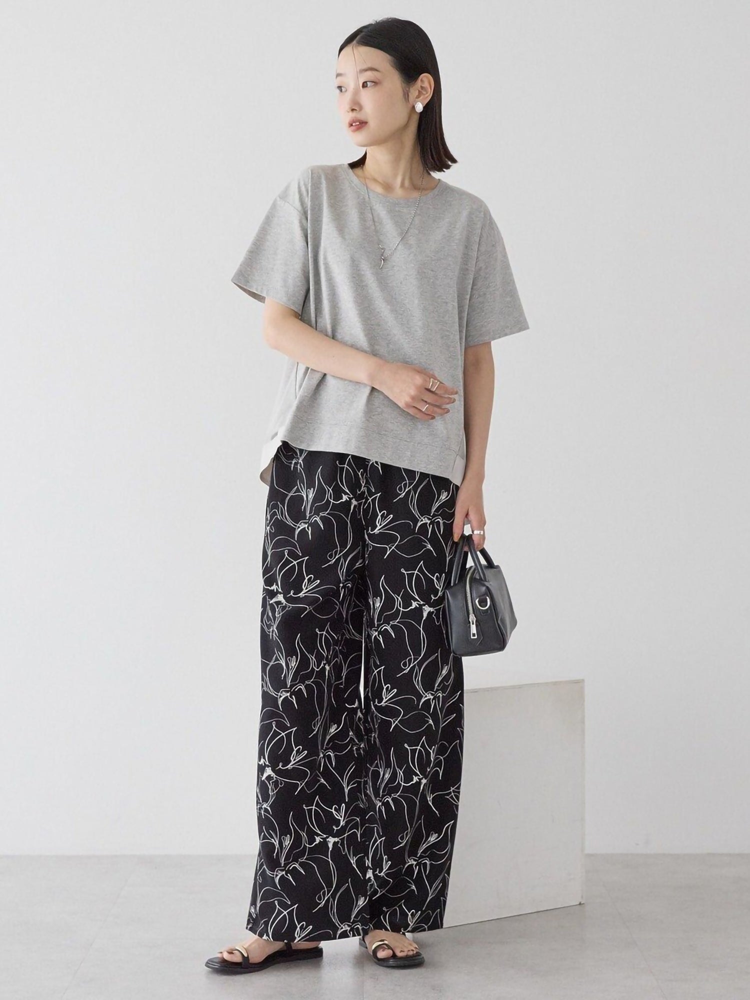 Miharu Back Tulle Layered Cutout Pullover