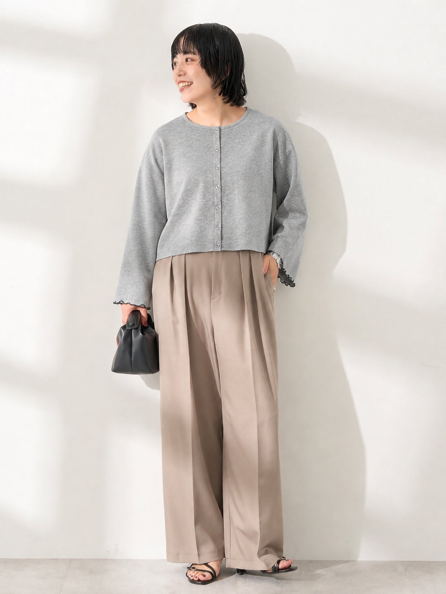 Minakaze (Cool To Touch/Uv Protection) Sleeve Mellow Short Length Cardigan