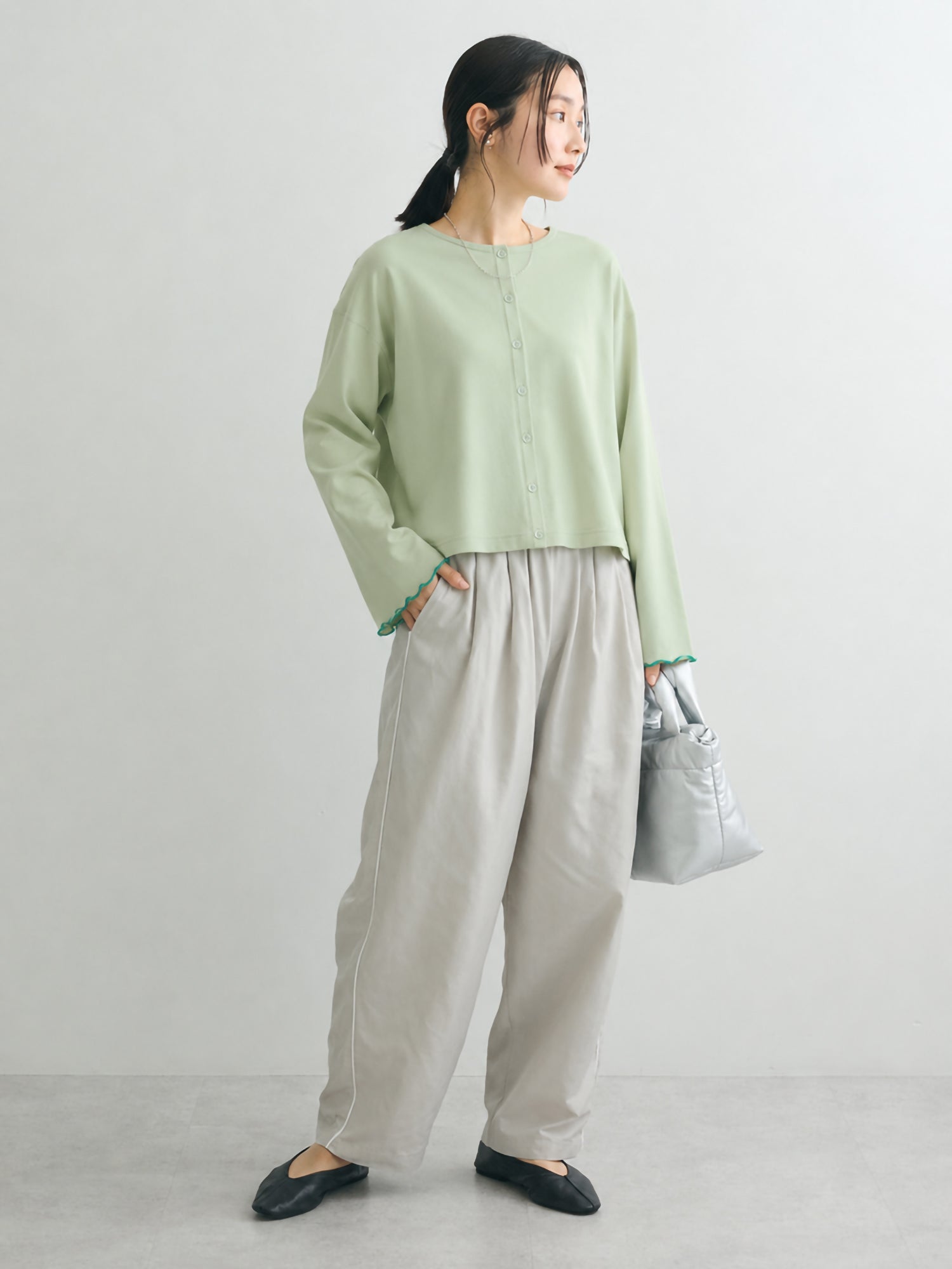 Minakaze (Cool To Touch/Uv Protection) Sleeve Mellow Short Length Cardigan