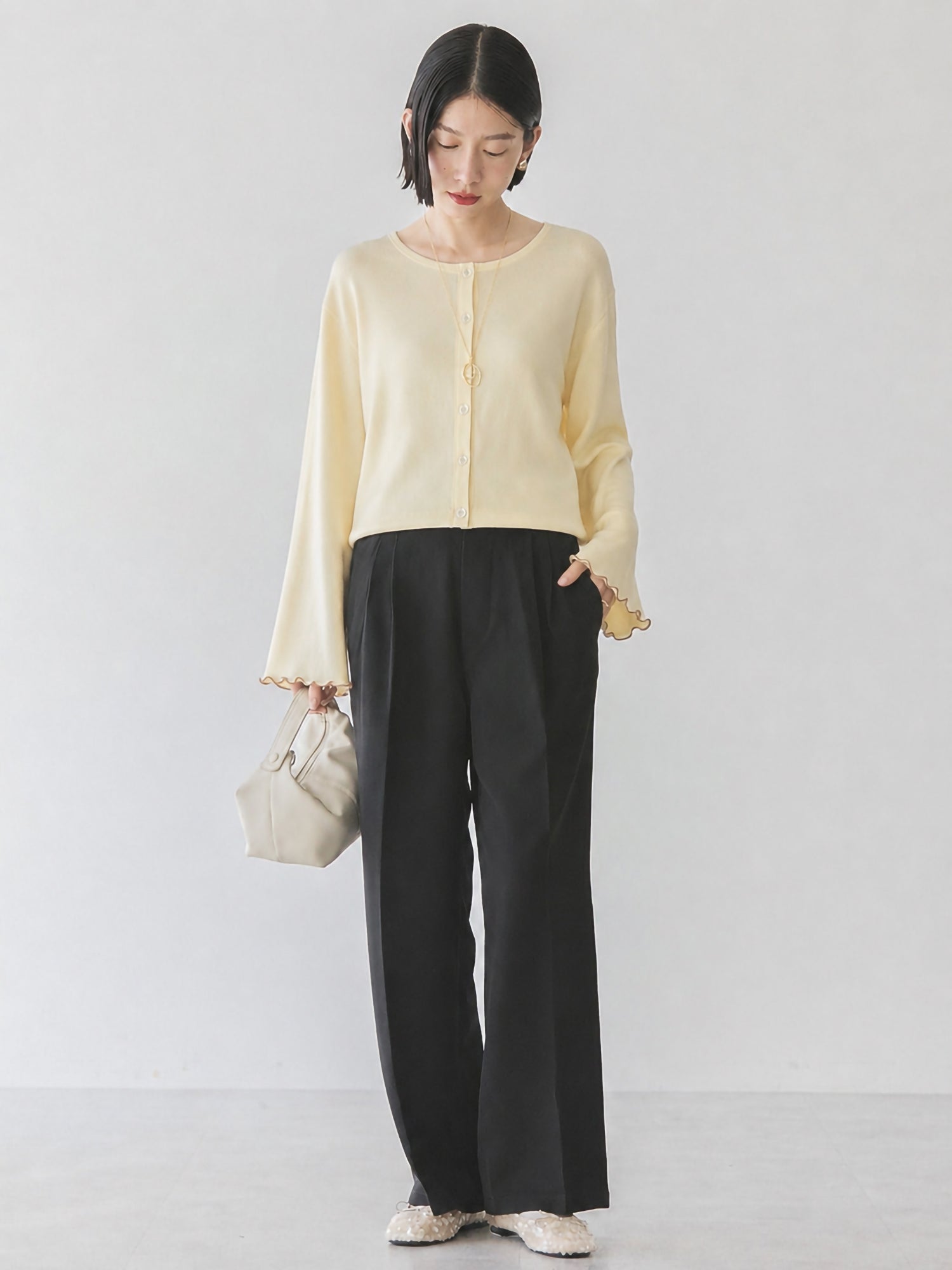 Minakaze (Cool To Touch/Uv Protection) Sleeve Mellow Short Length Cardigan