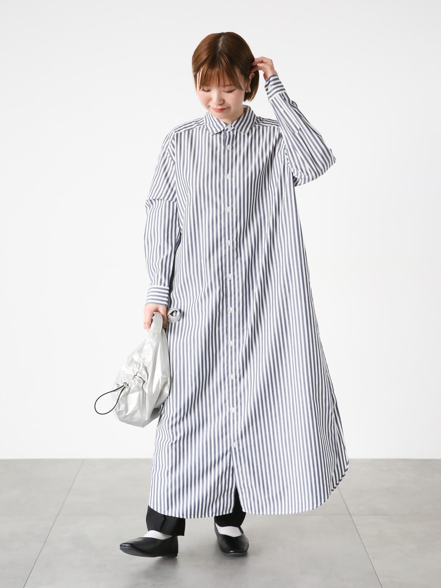 Minari Patterned Shirt Dress