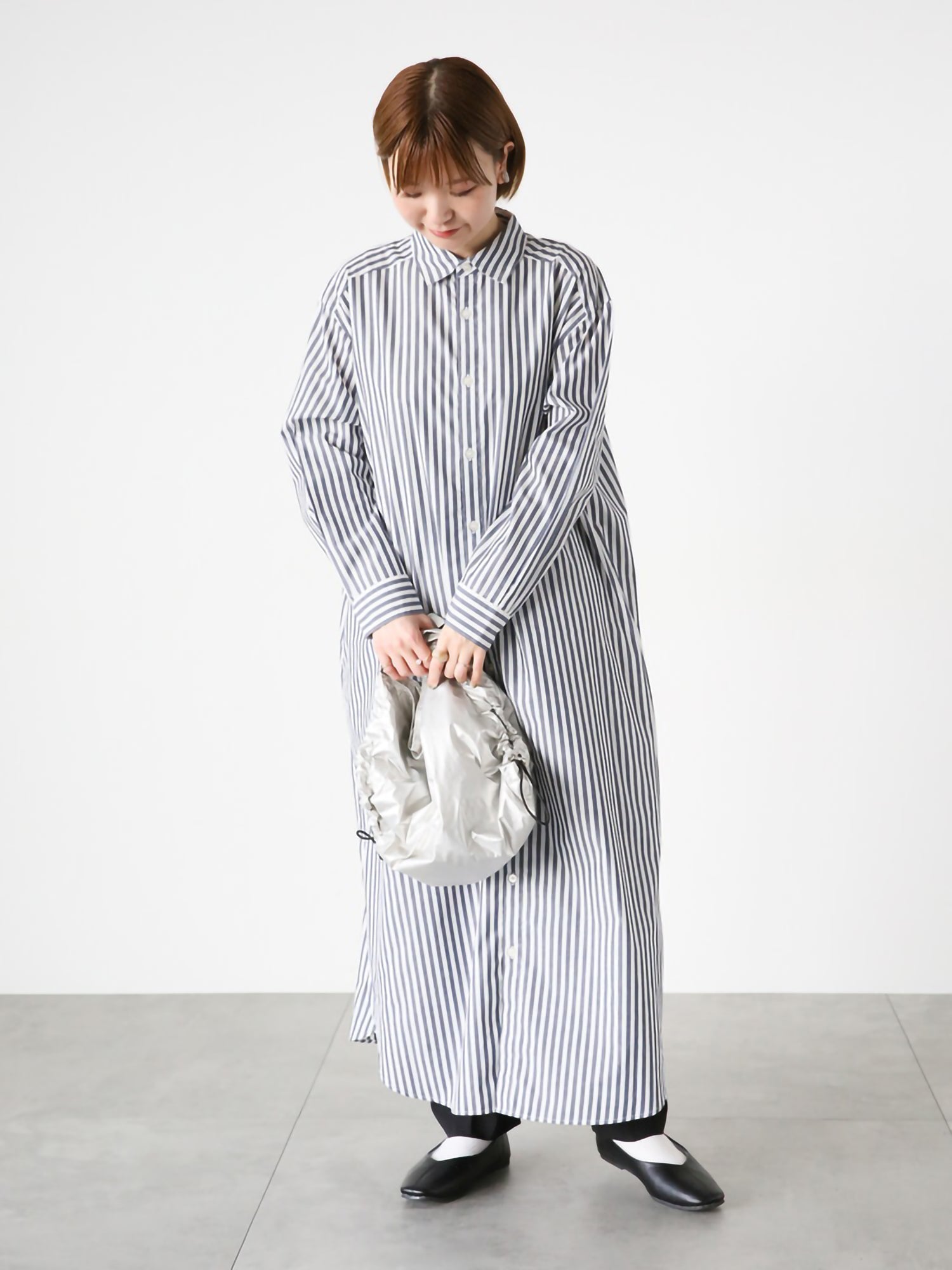 Minari Patterned Shirt Dress