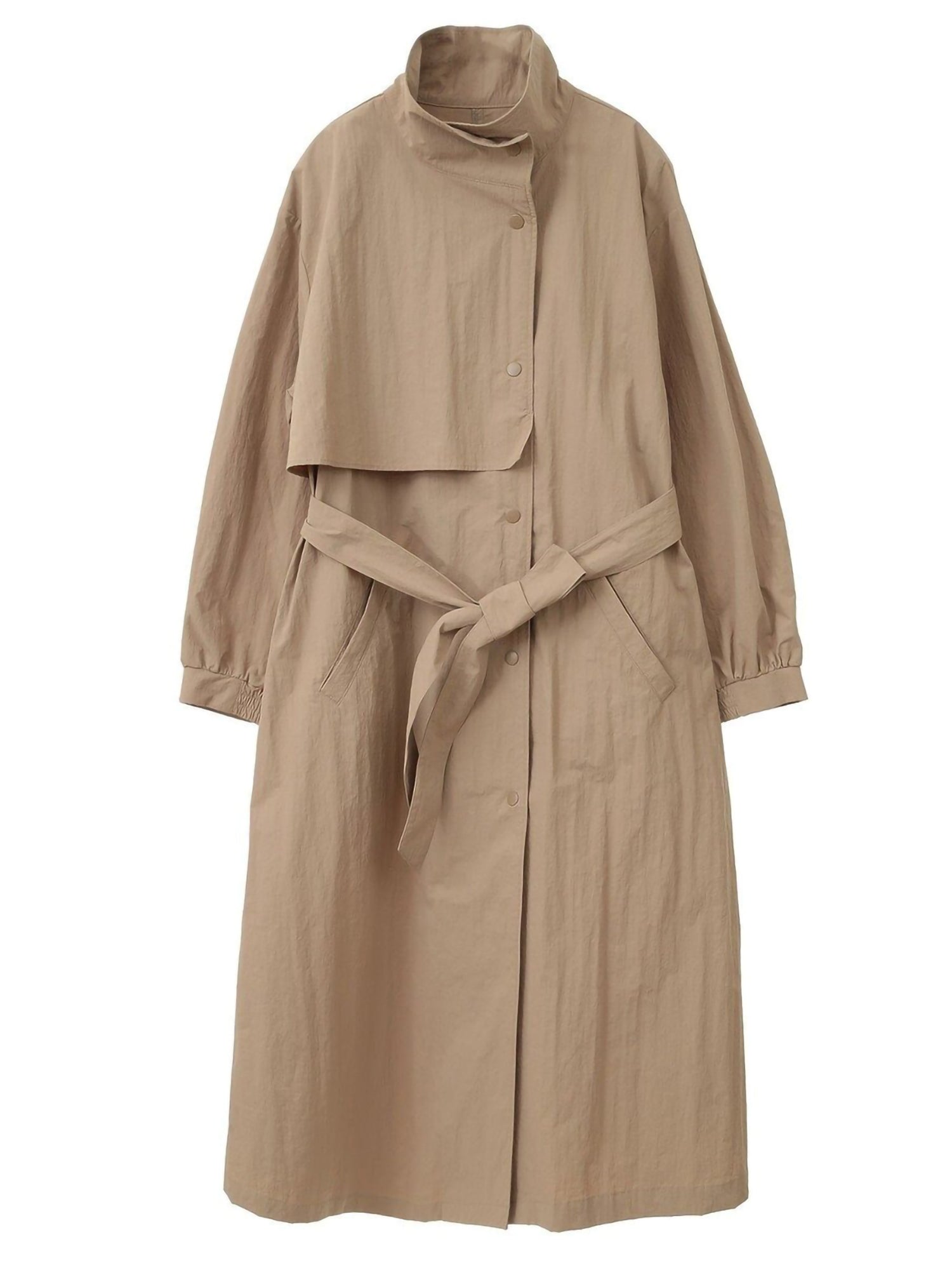 Mioka Stand-Collar Coat