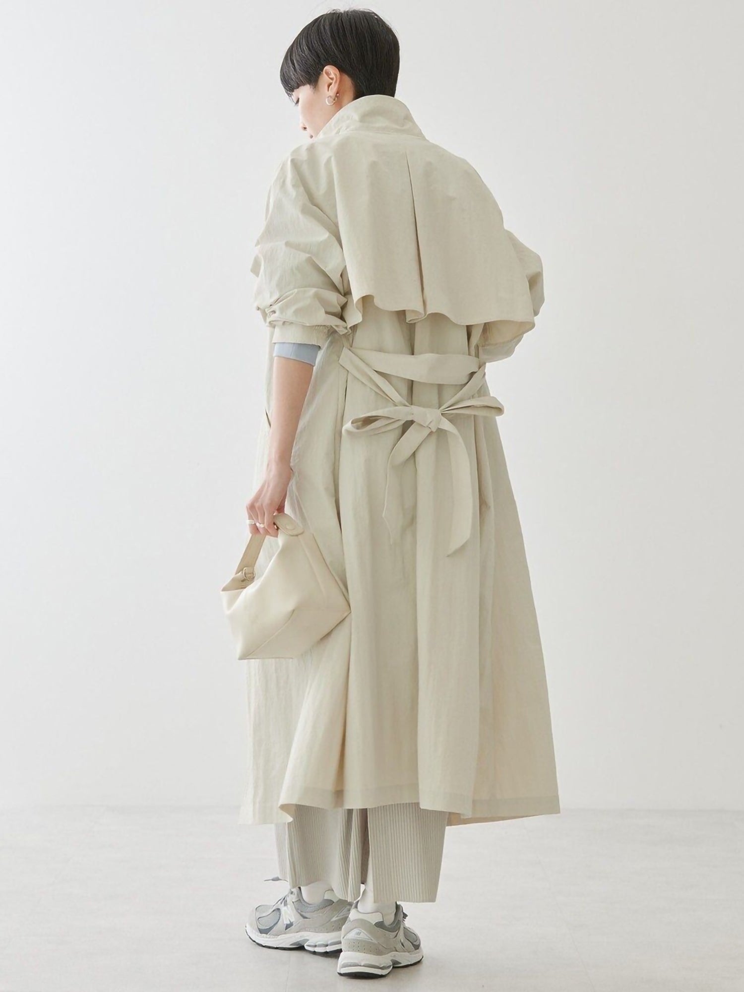 Mioka Stand-Collar Coat