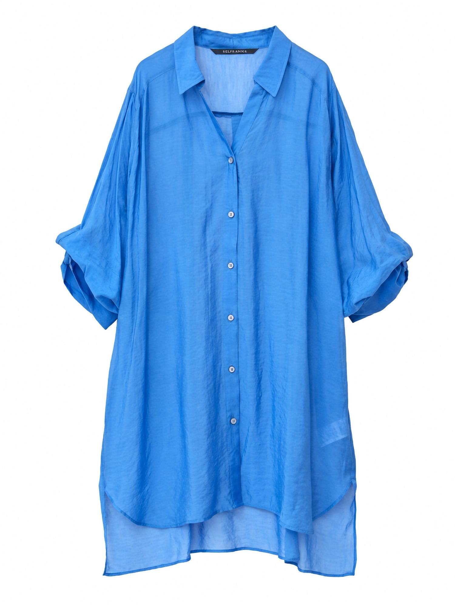 Miyuka 2-Way Sleeve Sheer Long Shirt