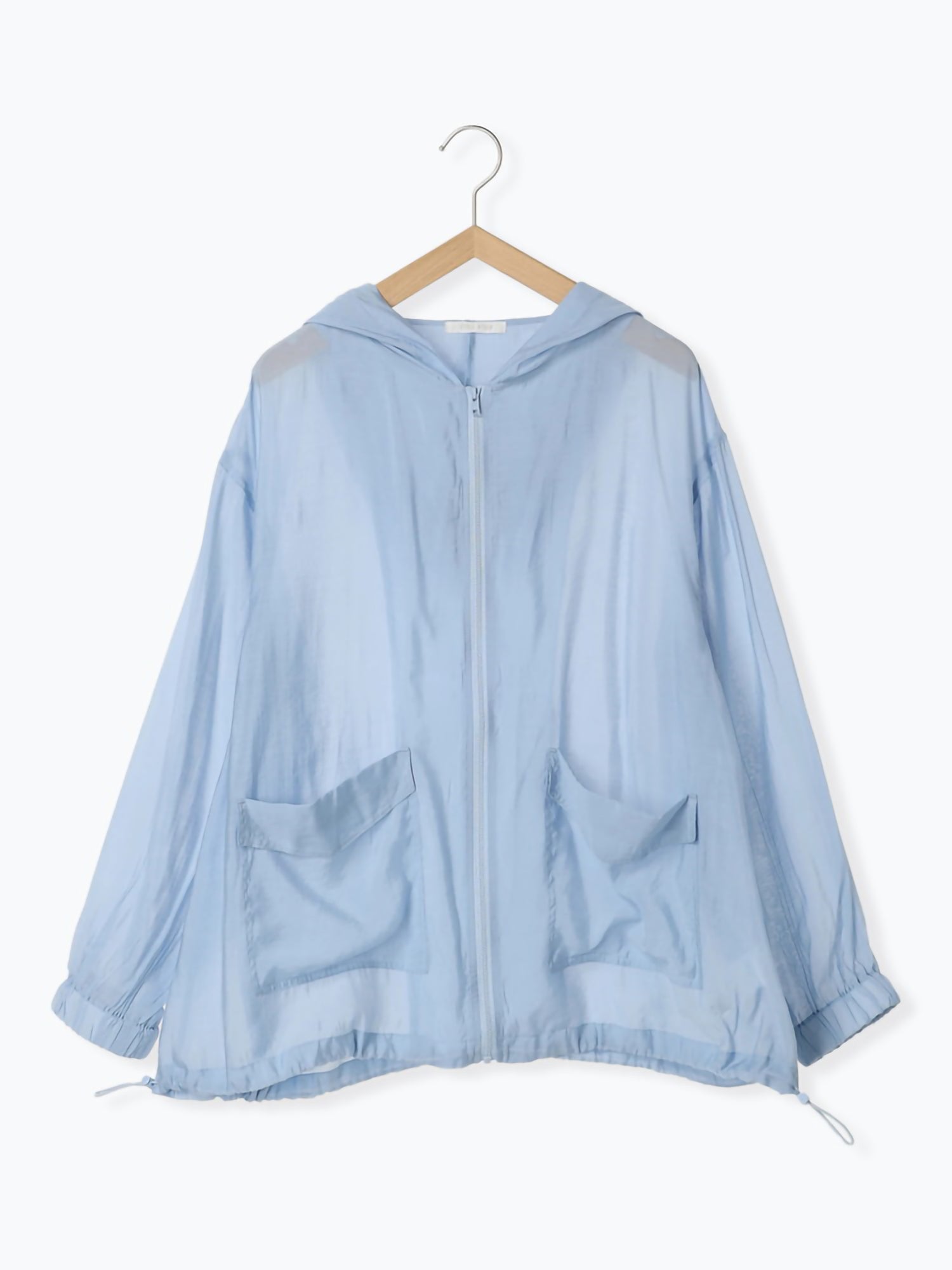 Mizuhara Sheer Zip Hoodie Shirt