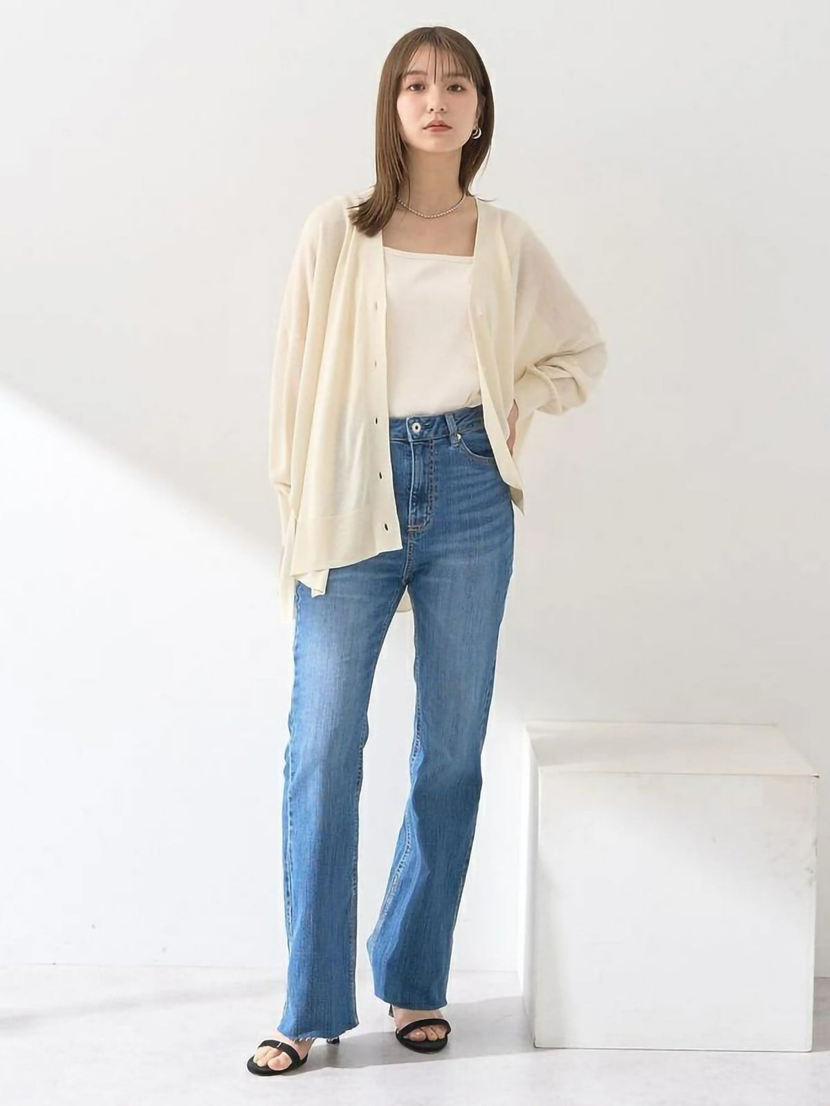 Mokuren Sheer Loose Cardigan