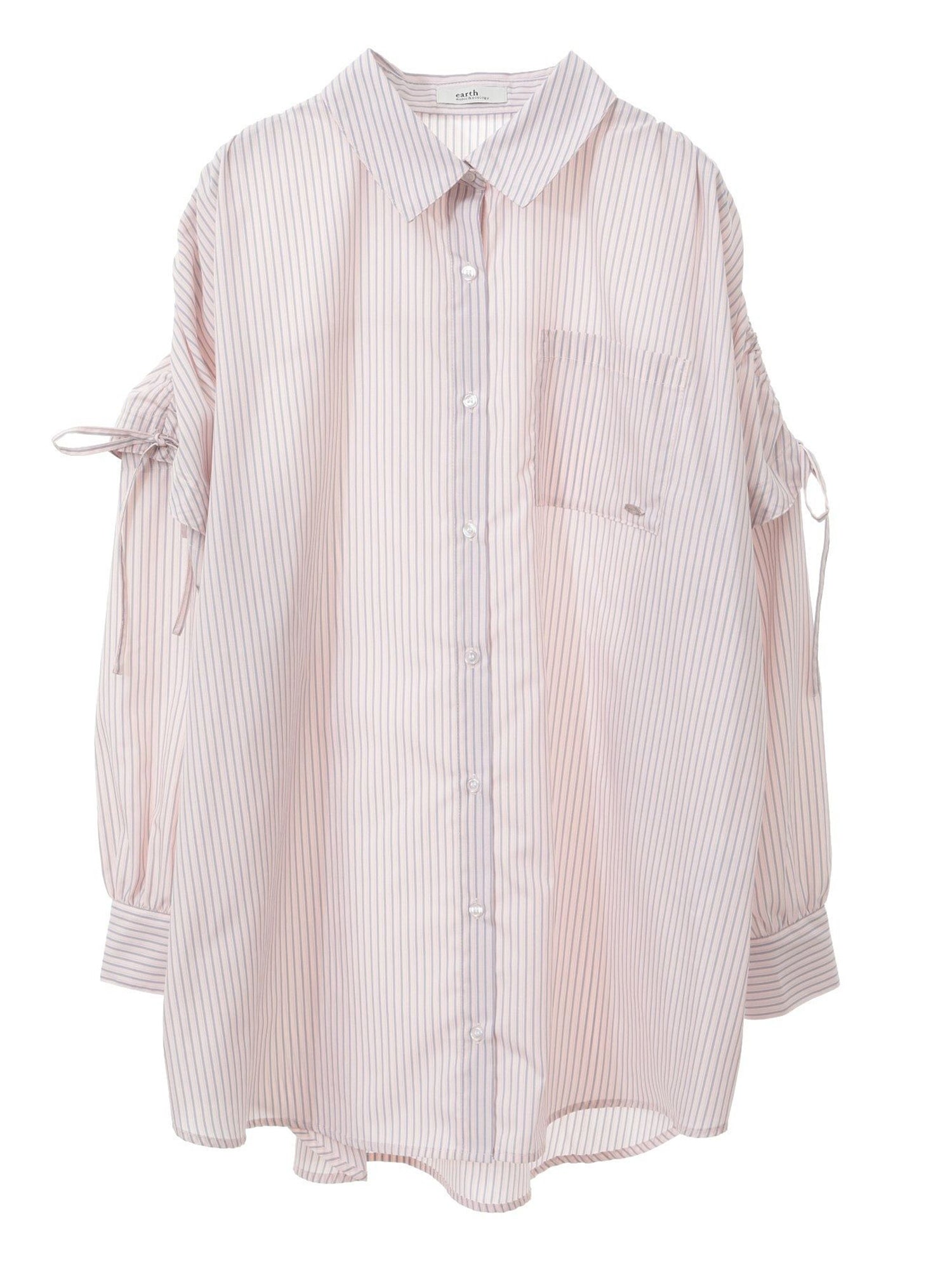 Musubi 2-Way Shoulder Drawstring Ribbon Shirt