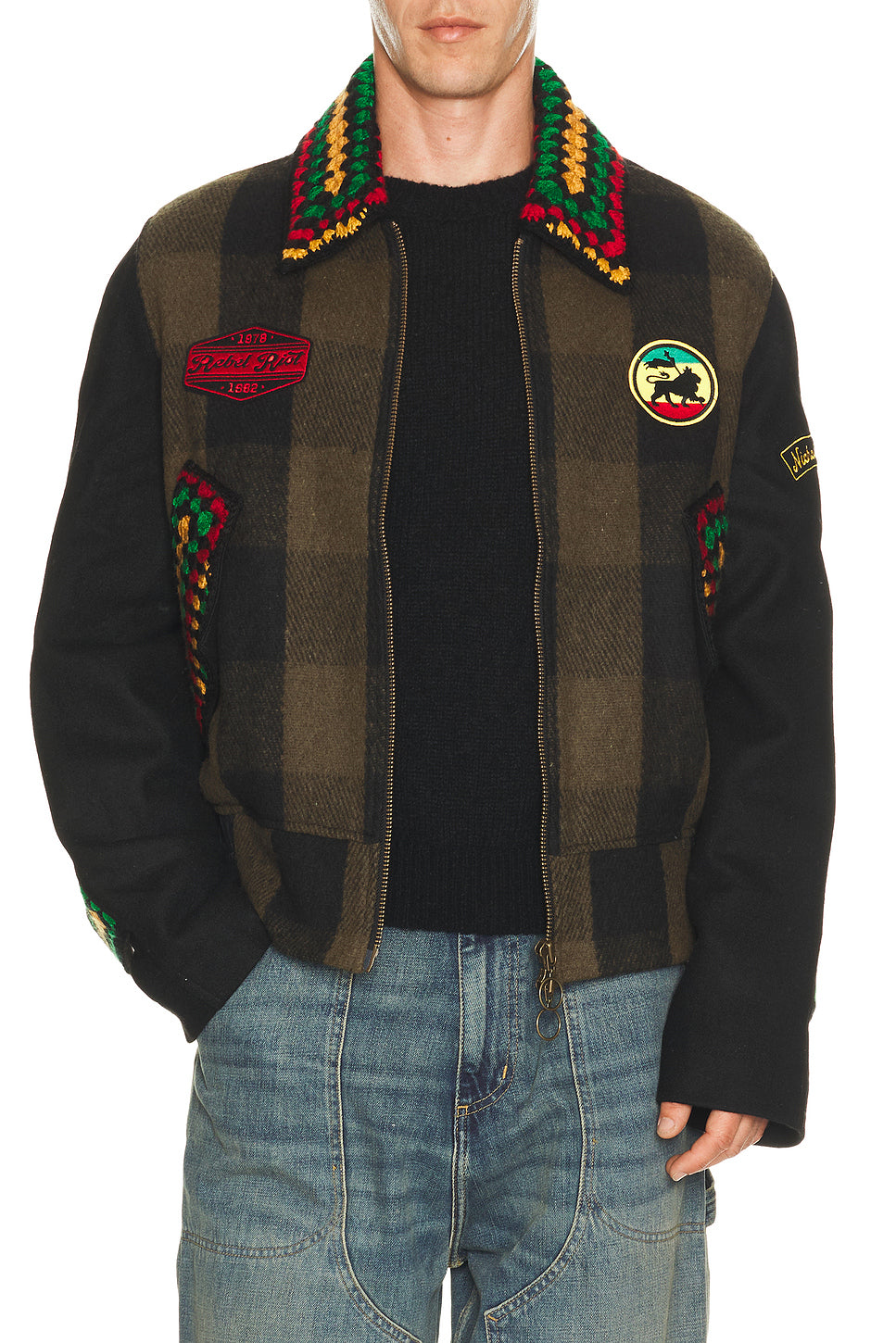 Patched Rebel Riot Jacket