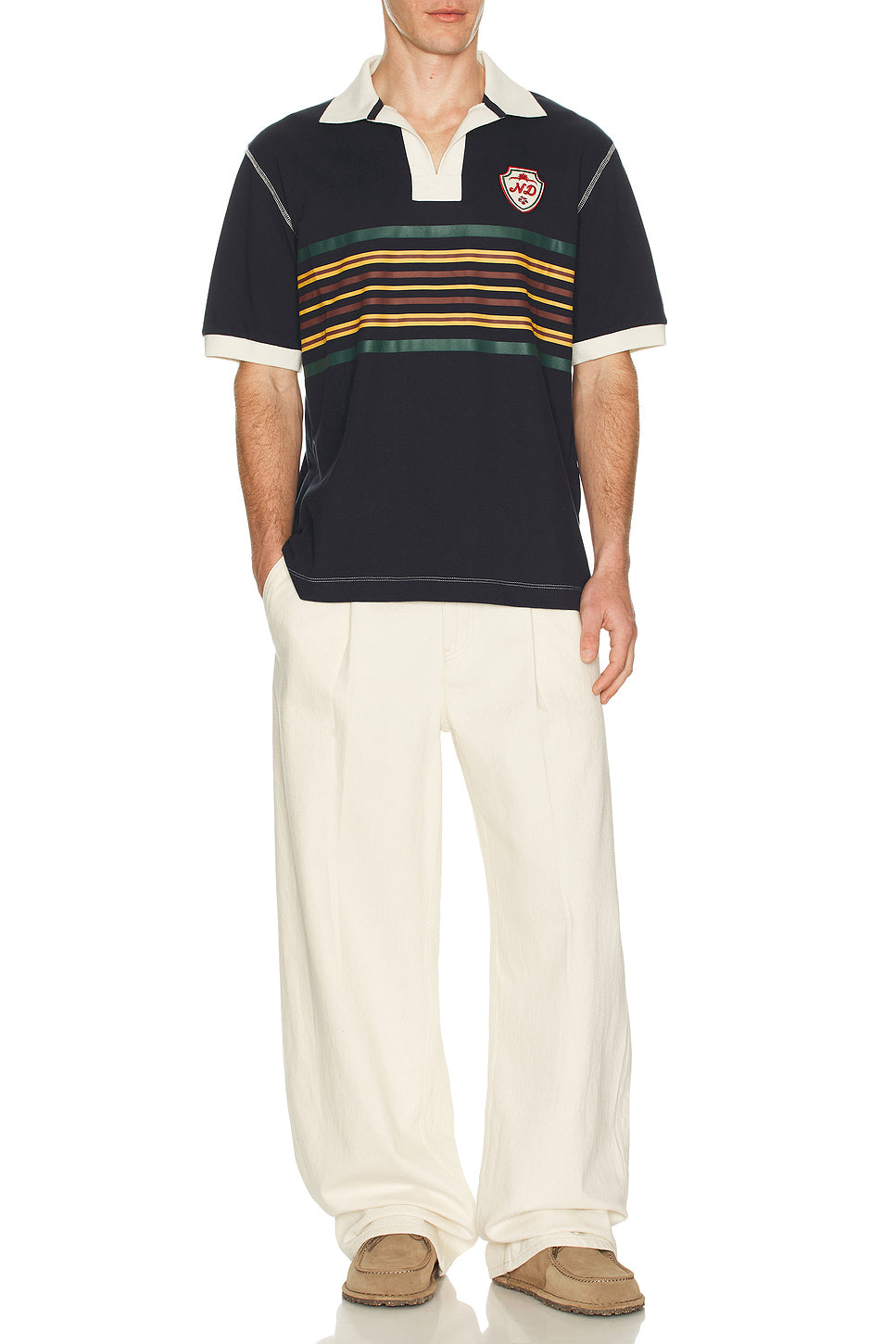 Striped Rugby Polo