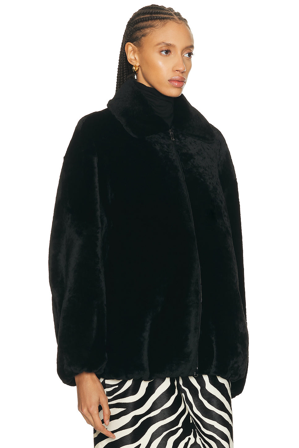 Plush Bomber Jacket