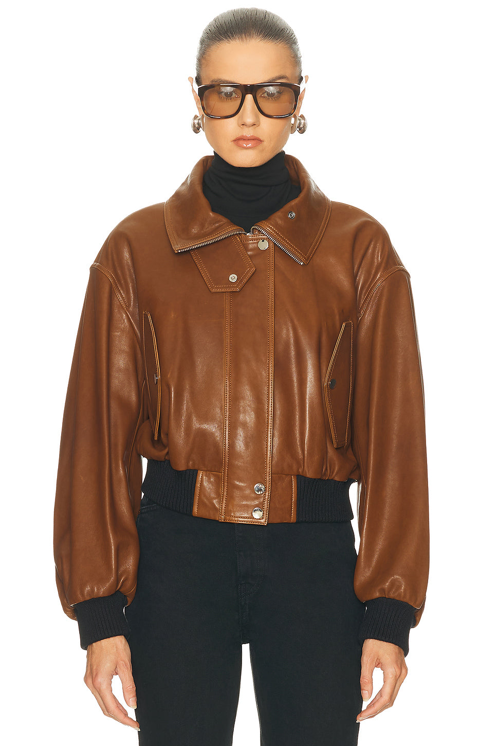 Briar Cropped Bomber Jacket