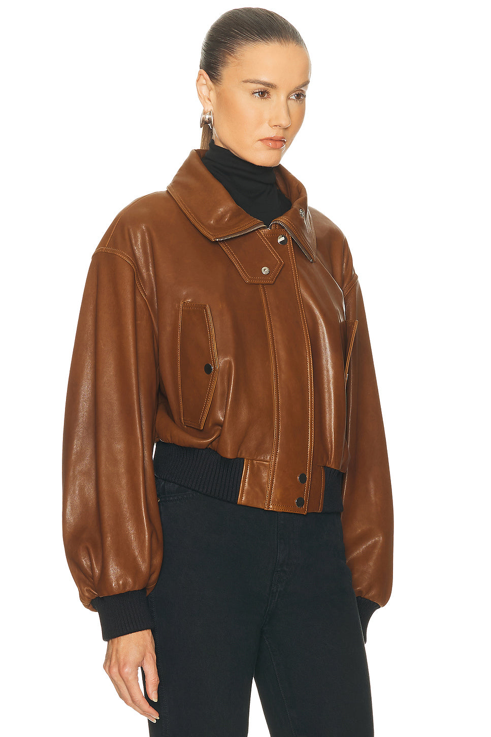 Briar Cropped Bomber Jacket