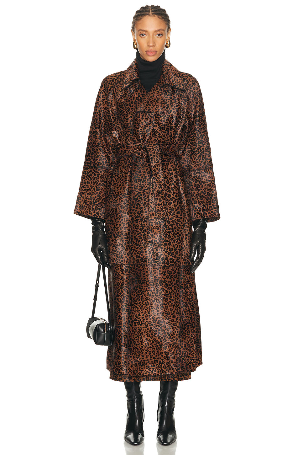Althea Pony Hair Trench Coat