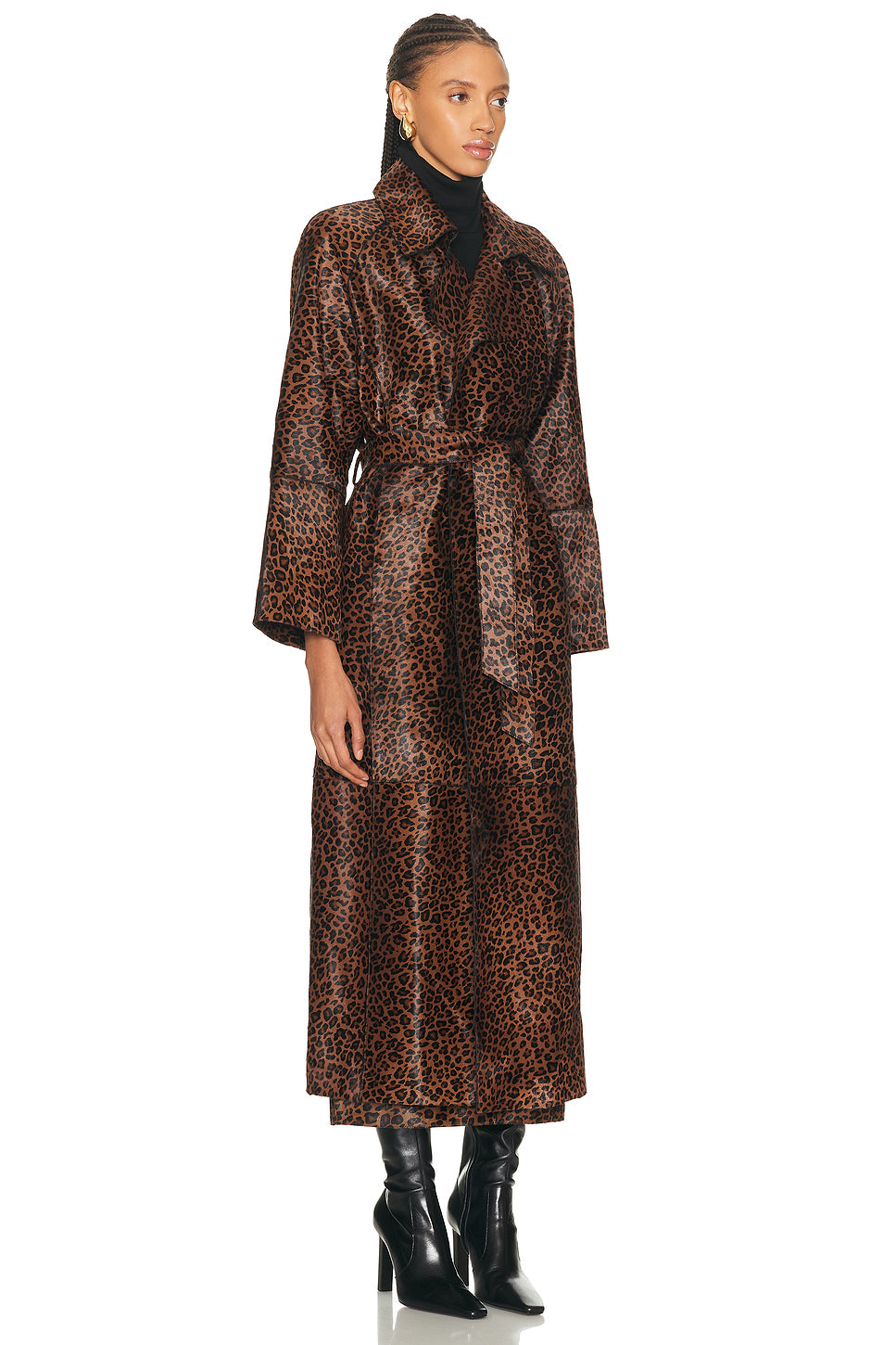 Althea Pony Hair Trench Coat