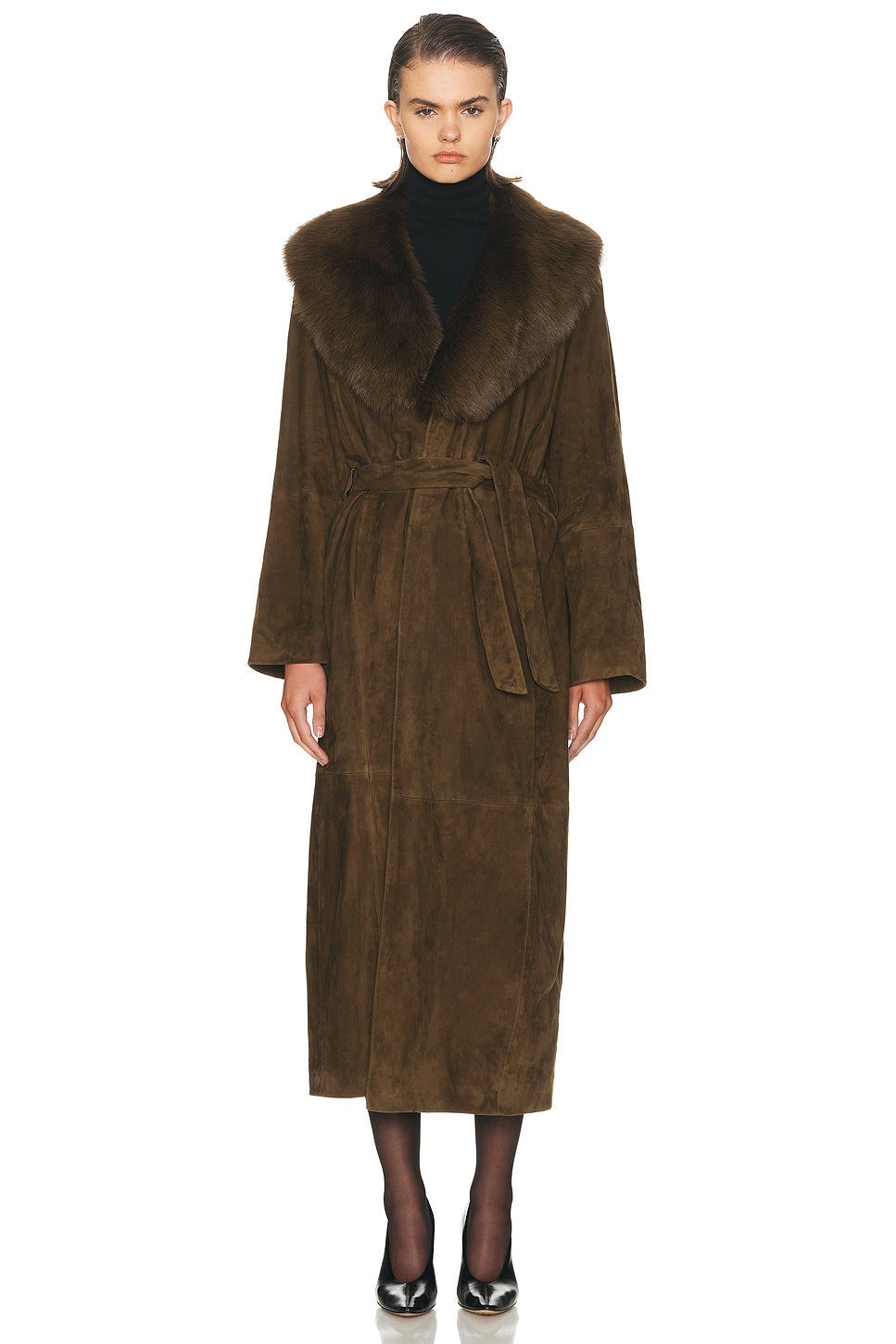 Briona Luxurious Suede Coat