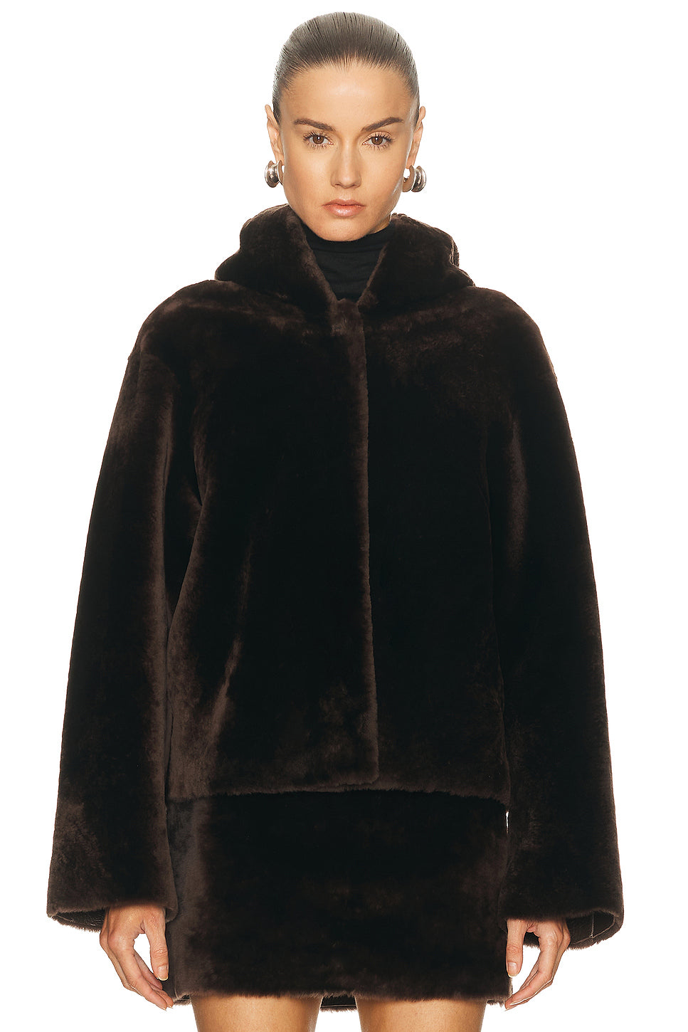 Cooper Hooded Shearling Jacket