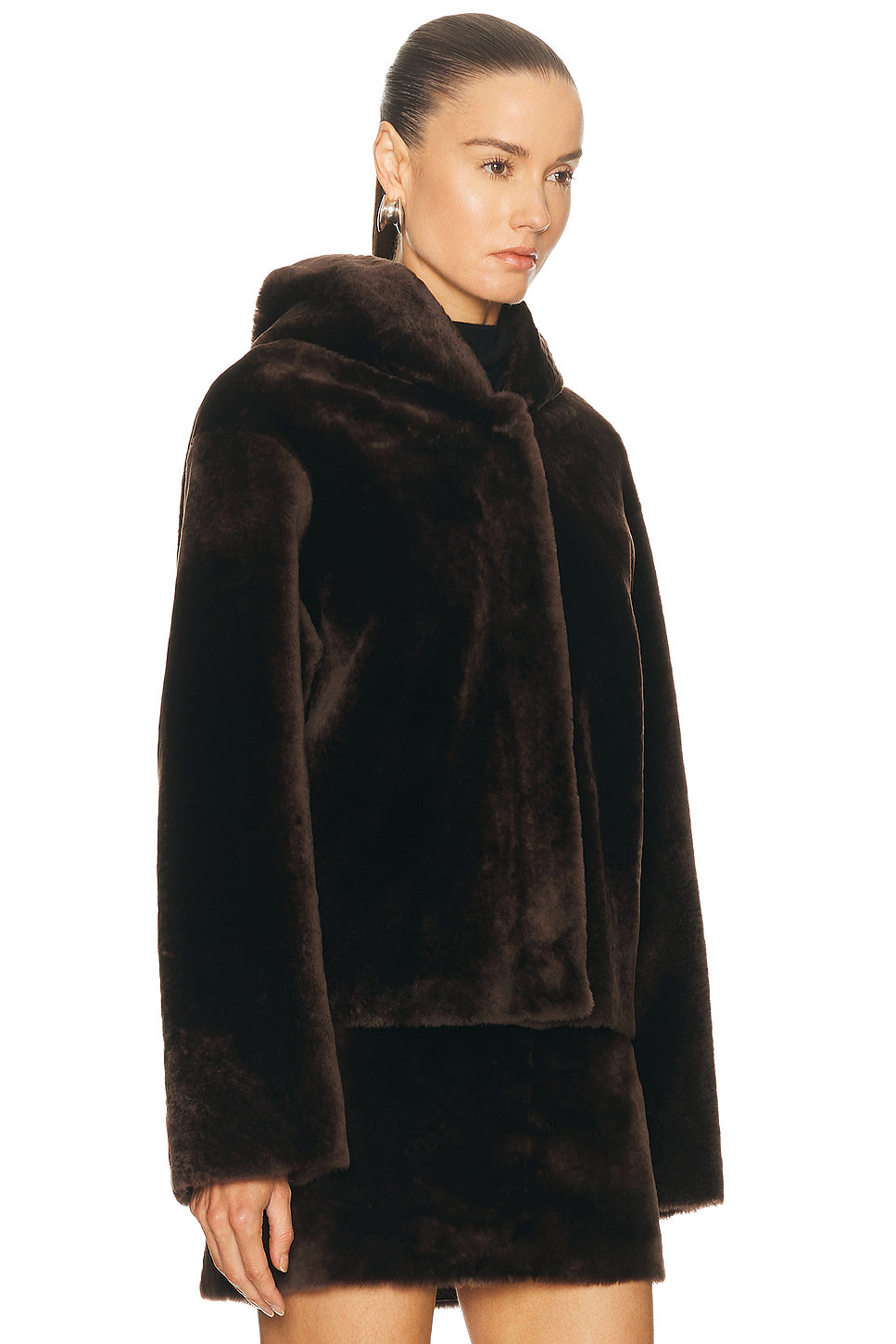 Cooper Hooded Shearling Jacket