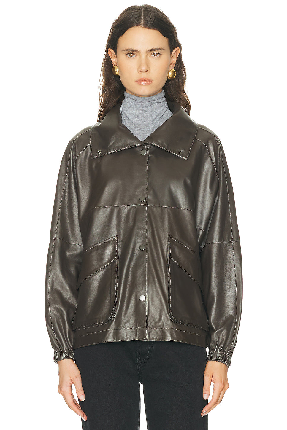Anorak Leather Jacket