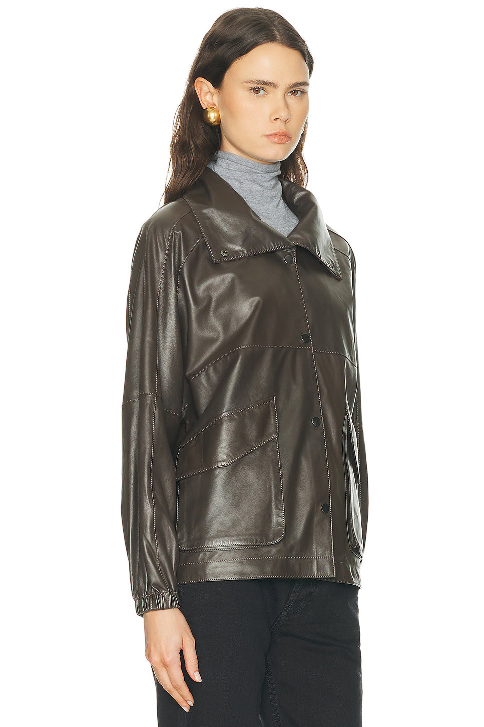 Anorak Leather Jacket