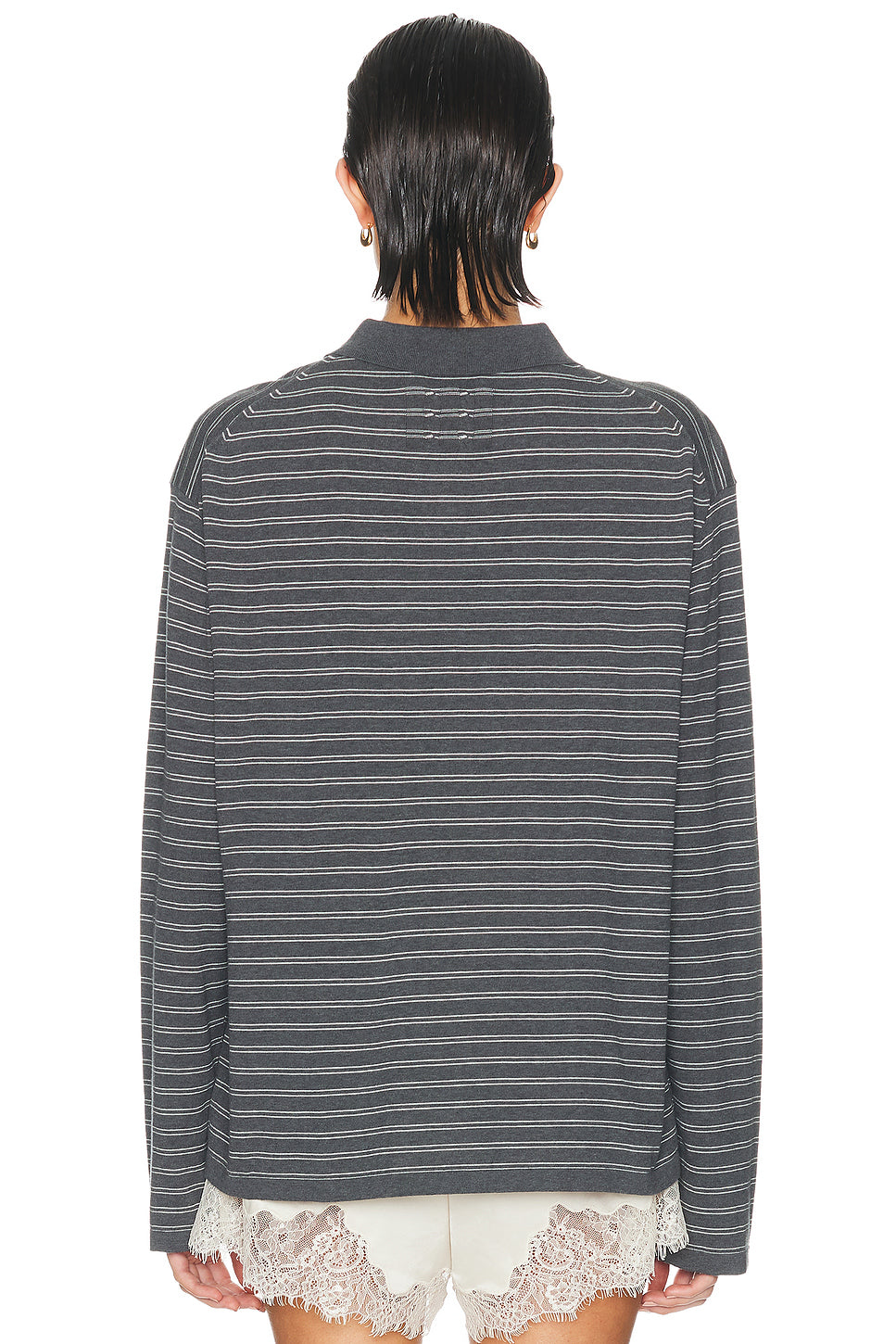 Foley Stripe Polo Sweater