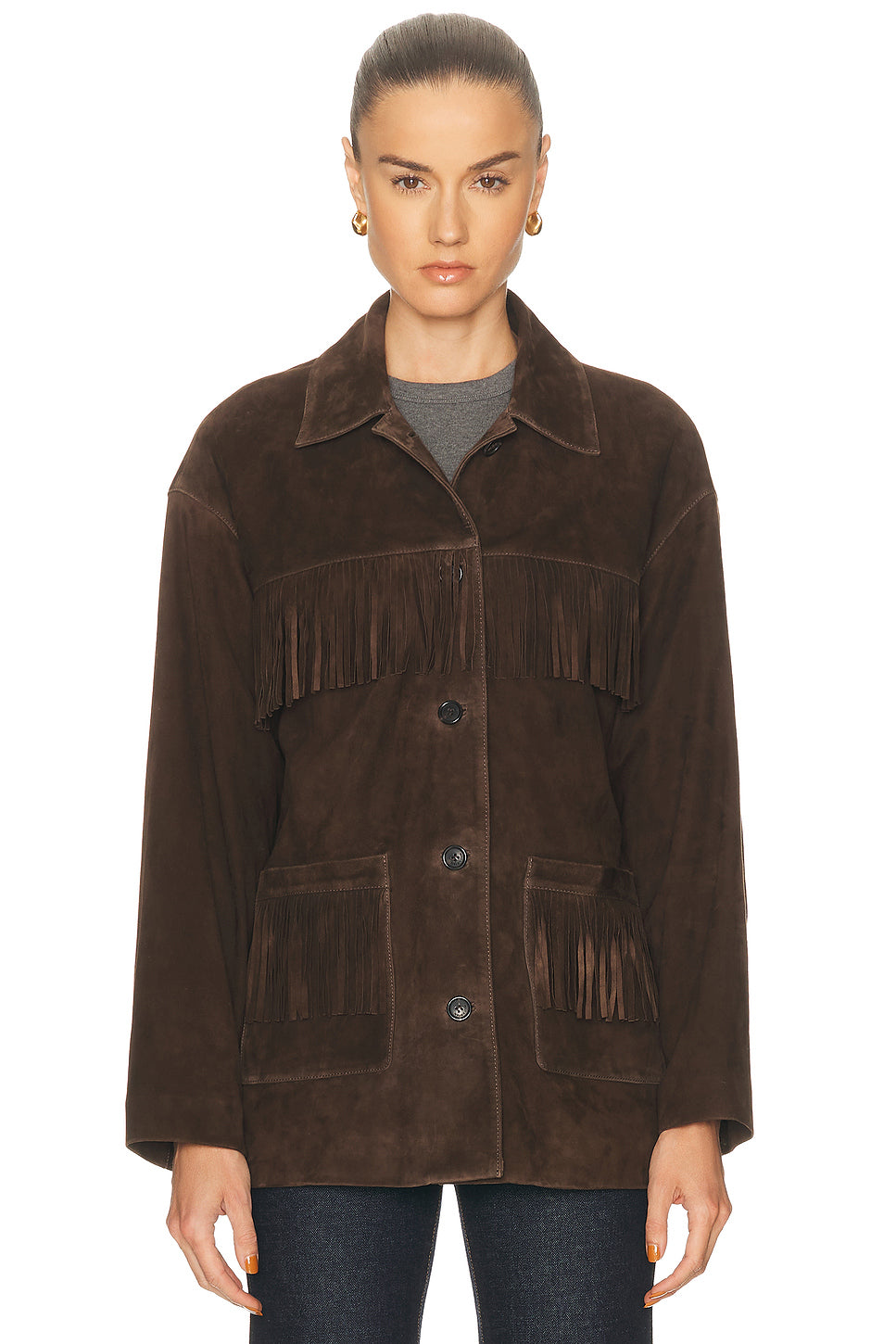 Foudre Fringe Suede Jacket