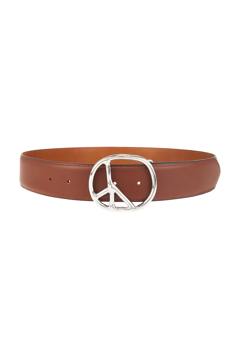 Peace Steer Leather Buckle Belt