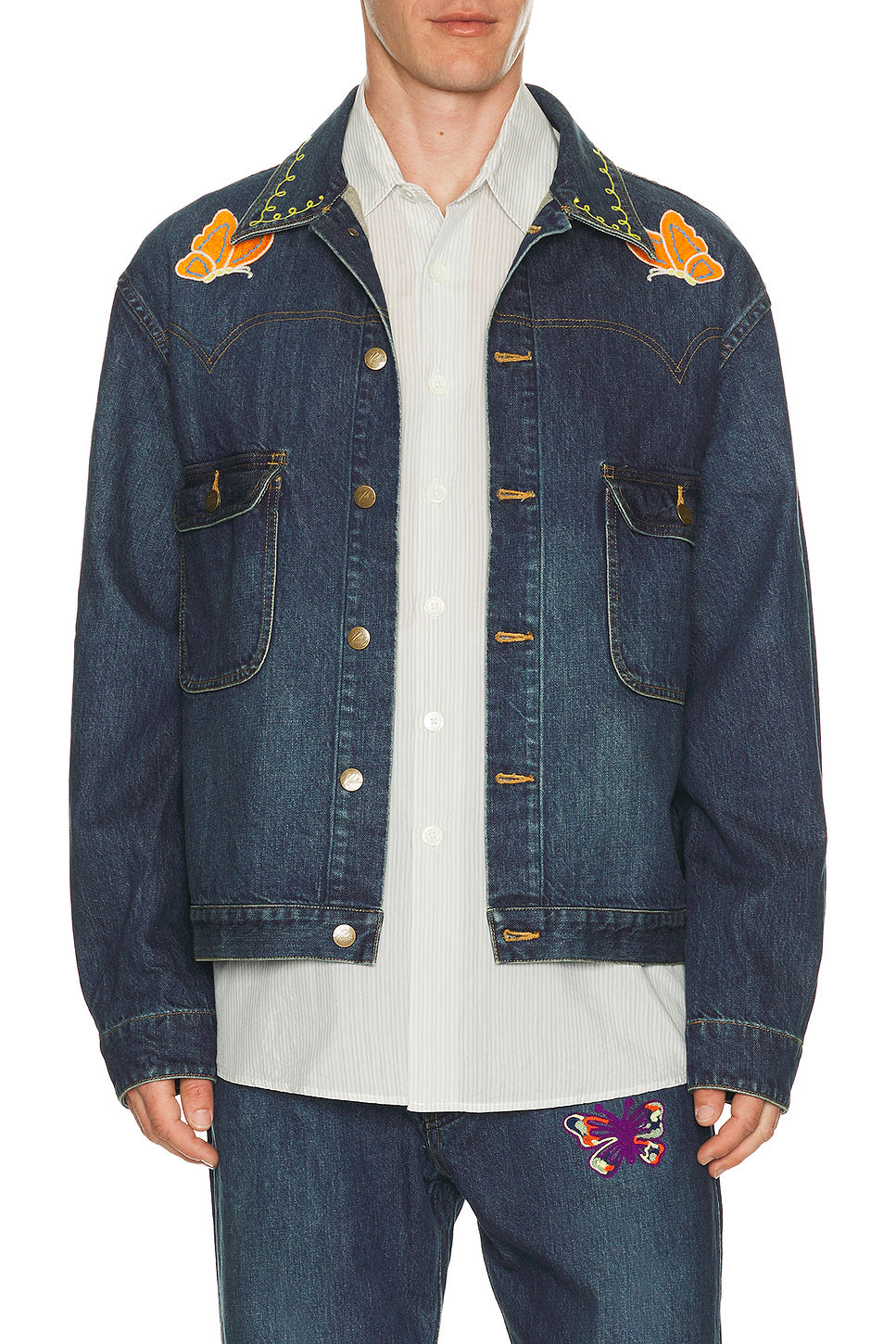 Papillon Jean Jacket 12oz Denim In Indigo