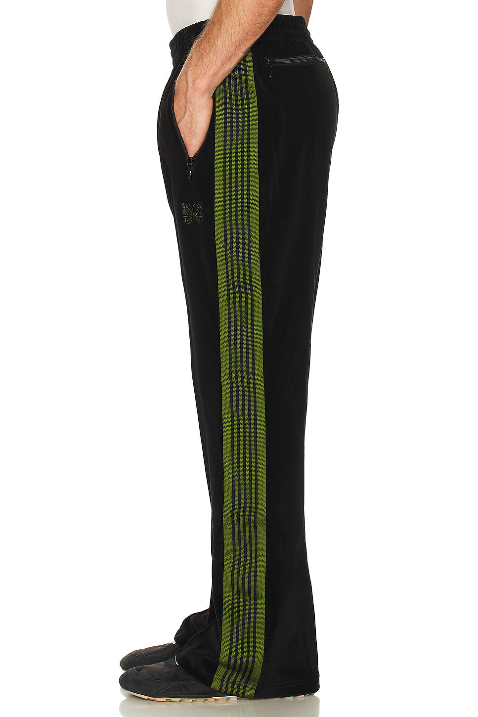 Bootcut Track Pant Cpe Velour In Black