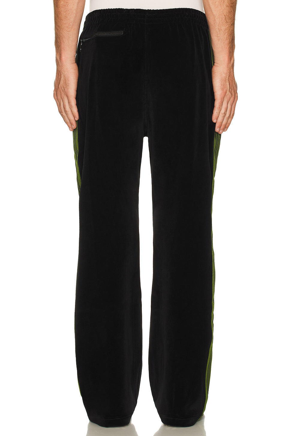Bootcut Track Pant Cpe Velour In Black