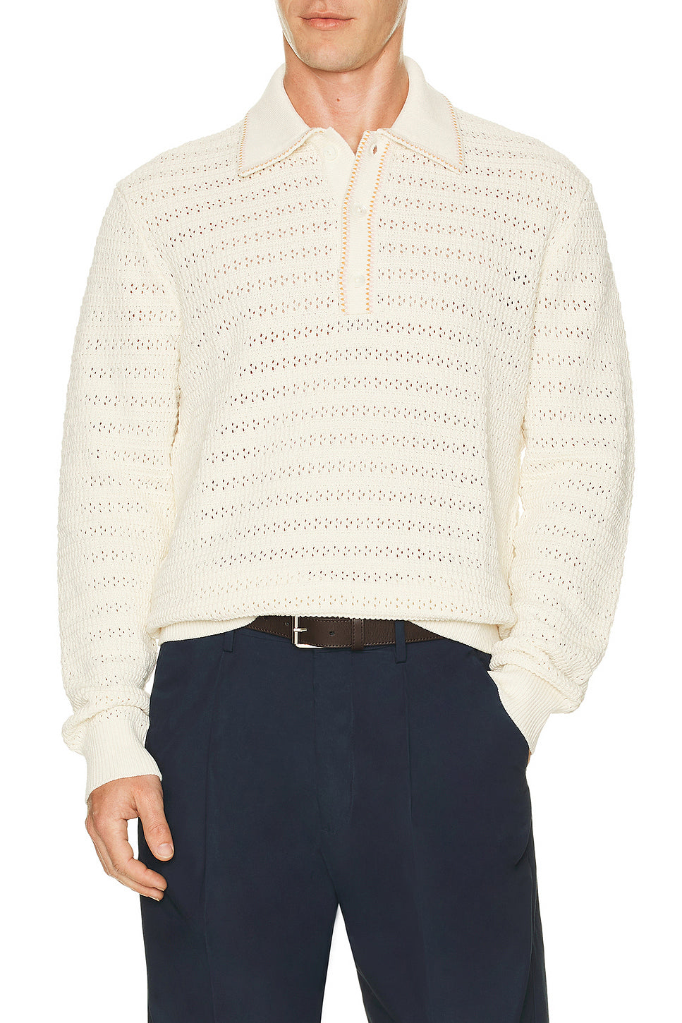 Josh Long Sleeve Polo 6636