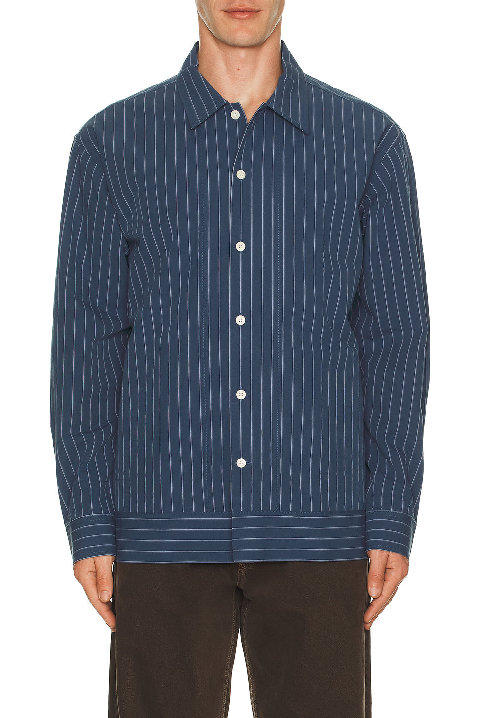 Reed Stripe Overshirt Shacket