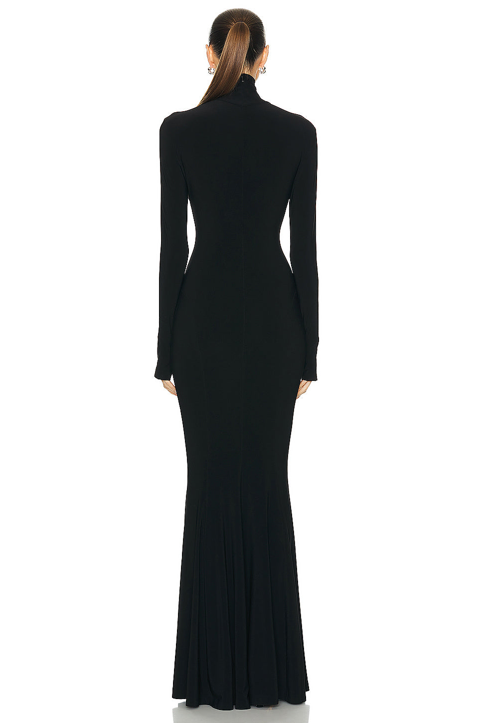 Long Sleeve Turtle Fishtail Gown