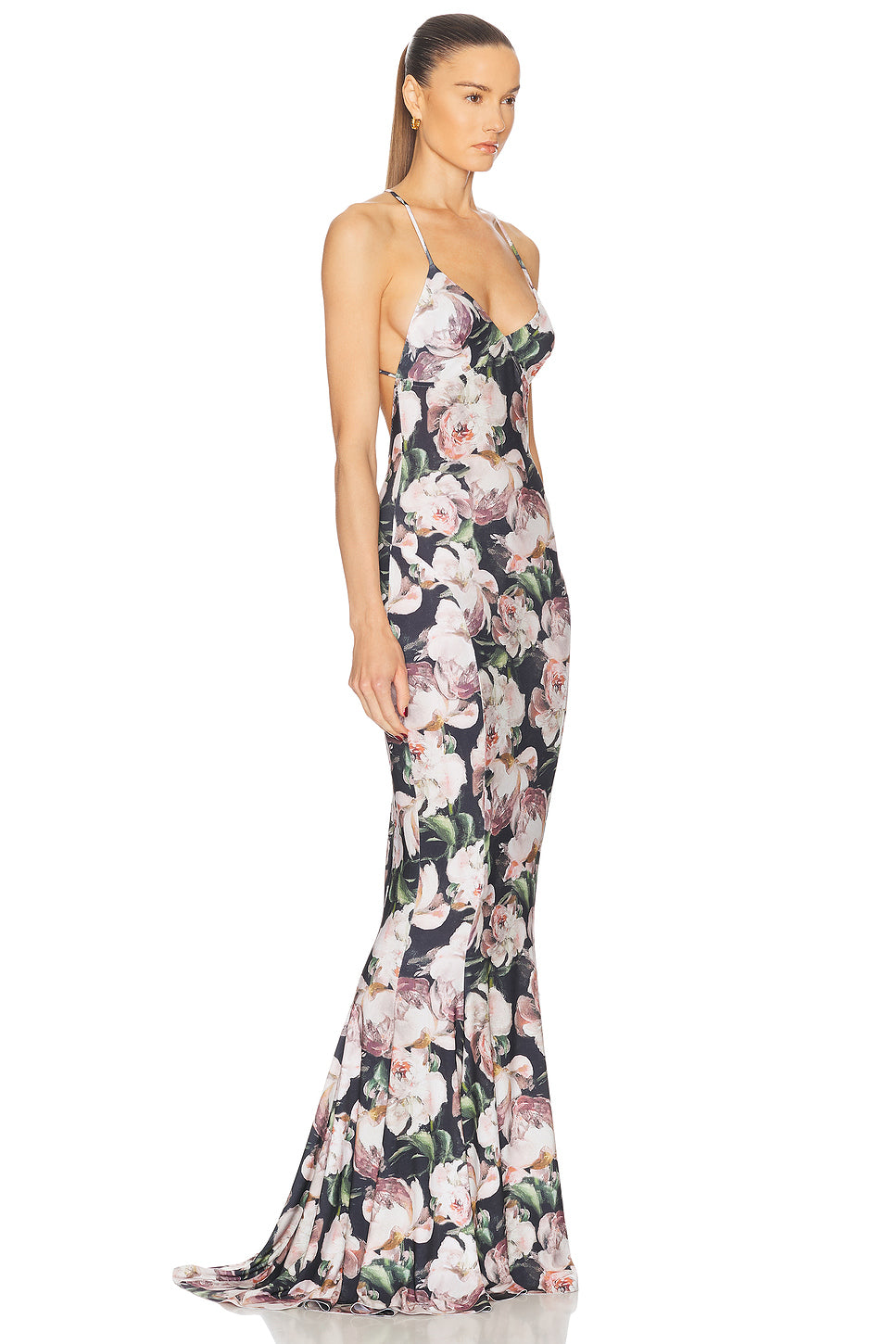 Low Back Slip Fishtail Gown