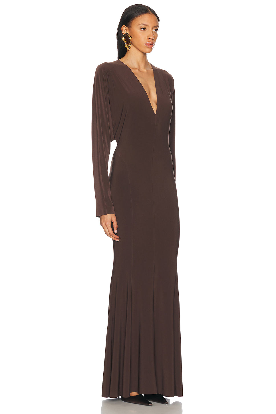 for FWRD Dolman V Neck Fishtail Gown