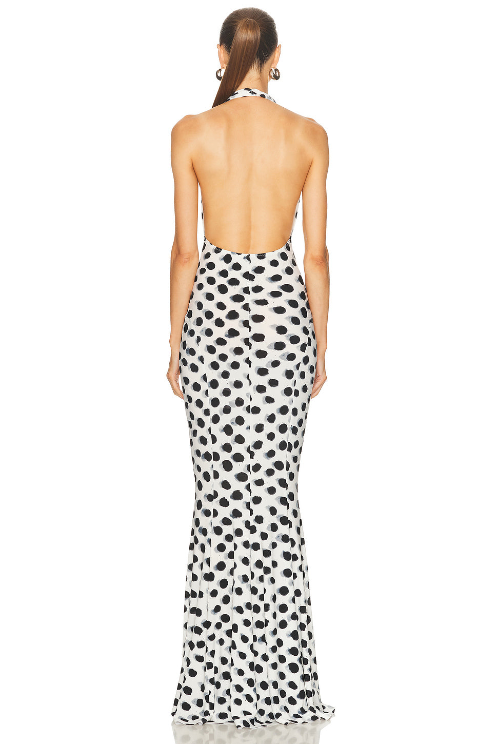 Cross Halter Fishtail Gown