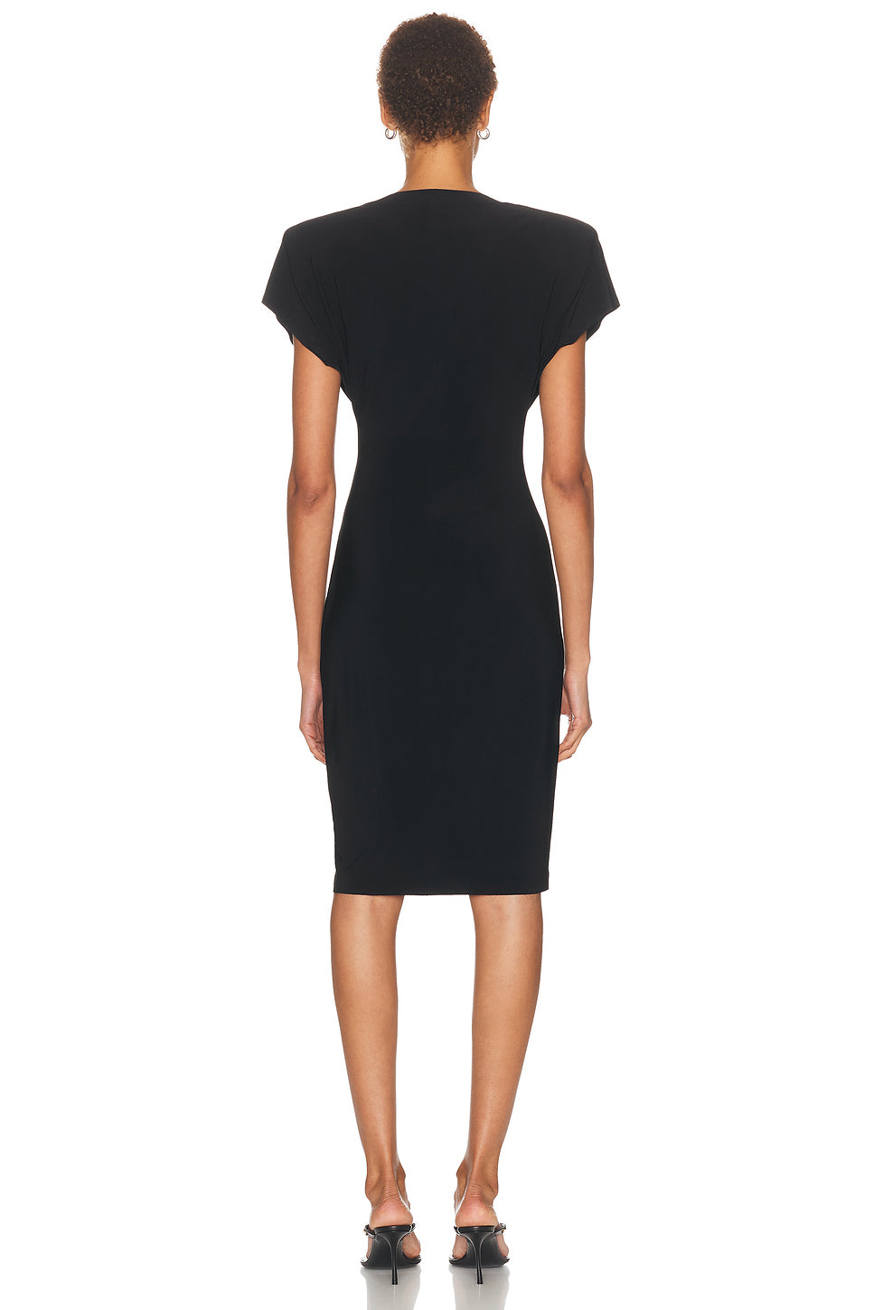 Cap Sleeve Shoulder Pad Dress