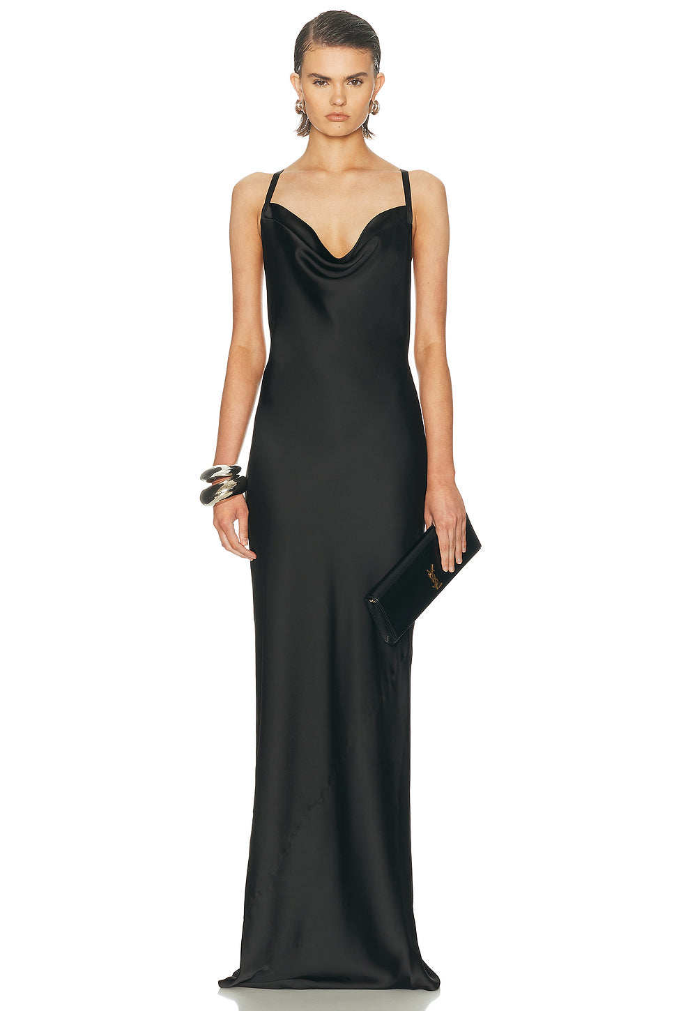 Cross Back Bias Gown