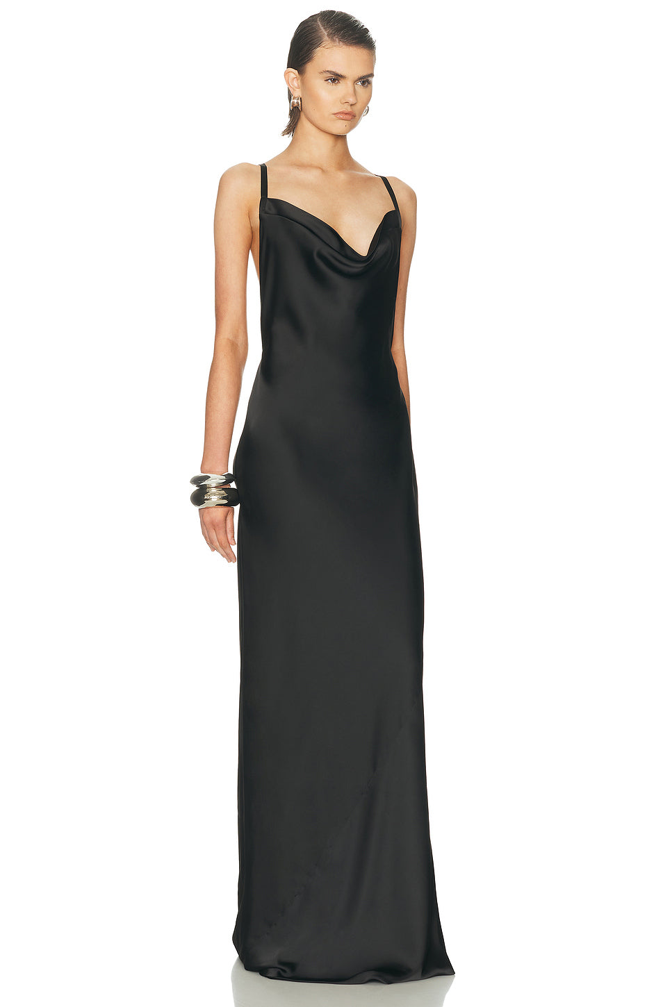 Cross Back Bias Gown