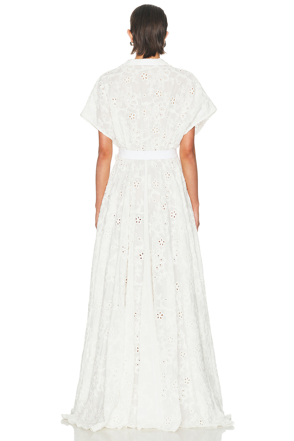 Super Oversized Sleeveless Boyfriend Shirt Flared Gown