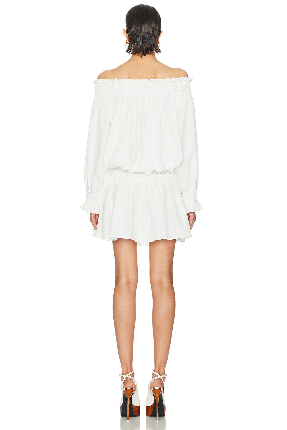 Long Sleeve Peasant Mini Dress